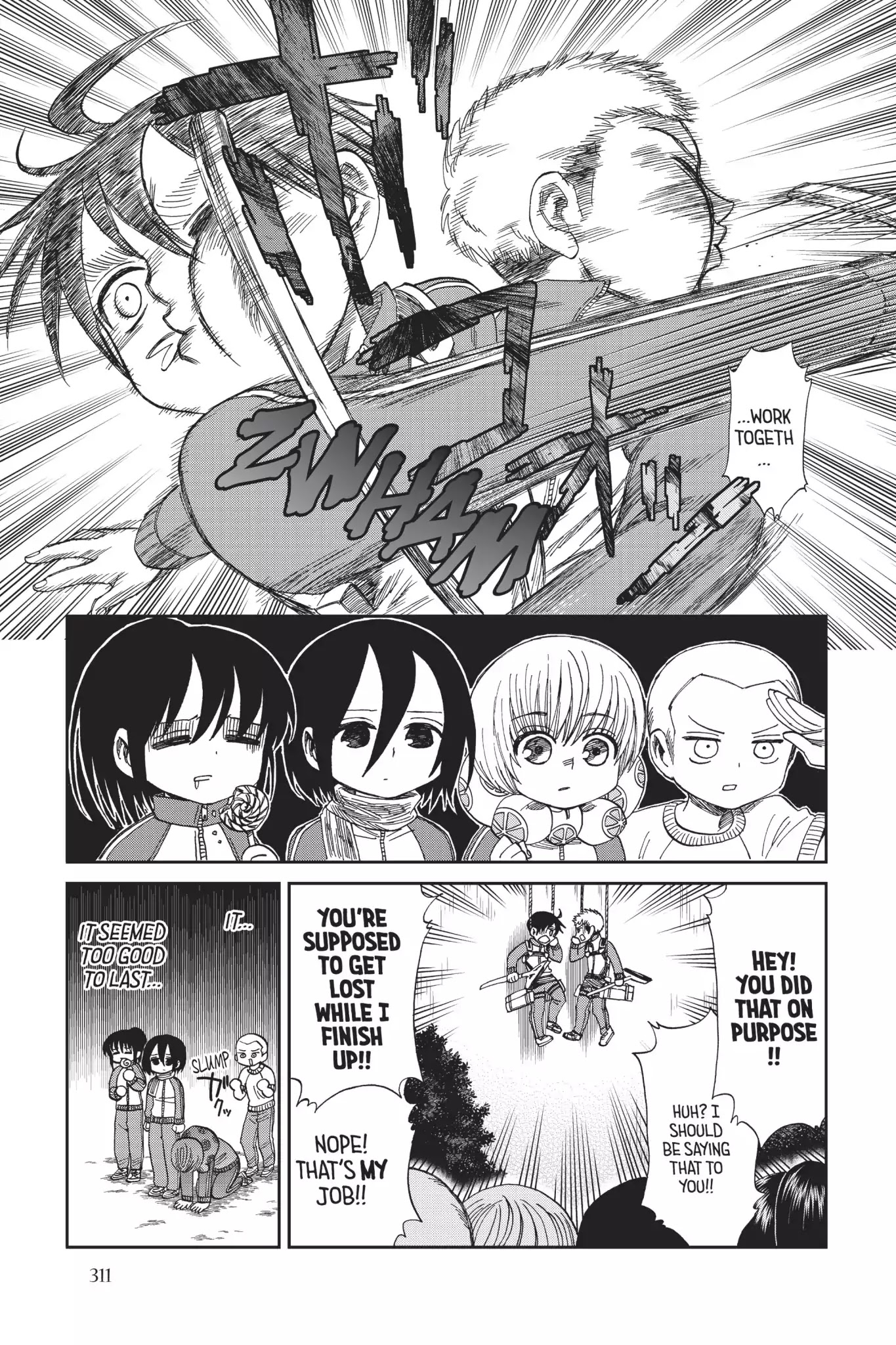 Attack on Titan: Junior High Chapter 46 page 11 - Chapter 46: Vol.3 46th Period: The Conclusion, No Regrets