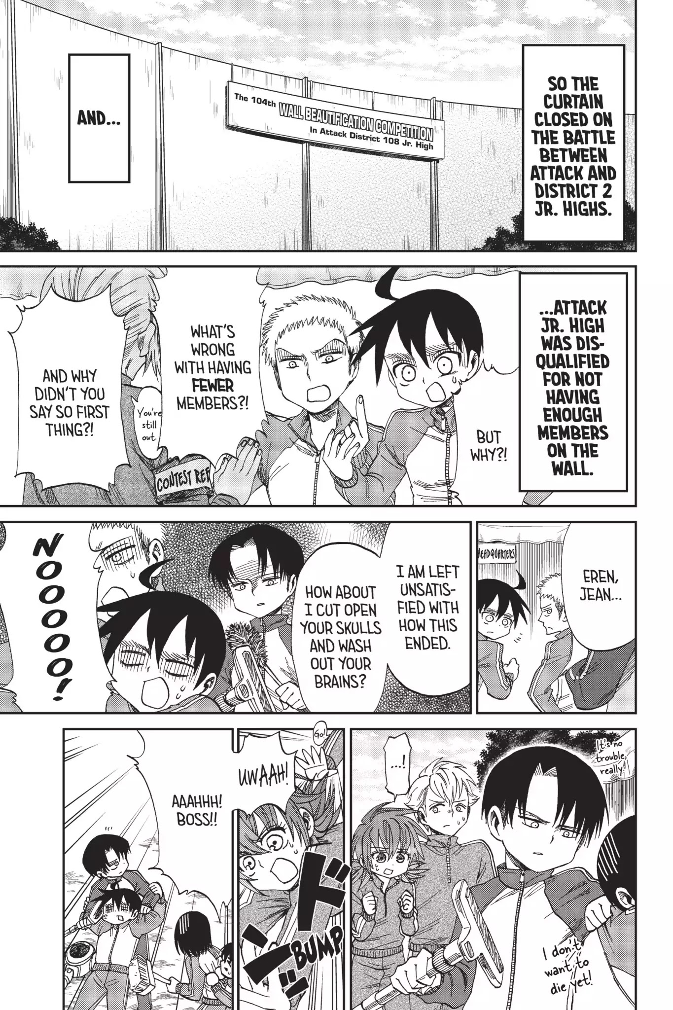 Attack on Titan: Junior High Chapter 46 page 23 - Chapter 46: Vol.3 46th Period: The Conclusion, No Regrets
