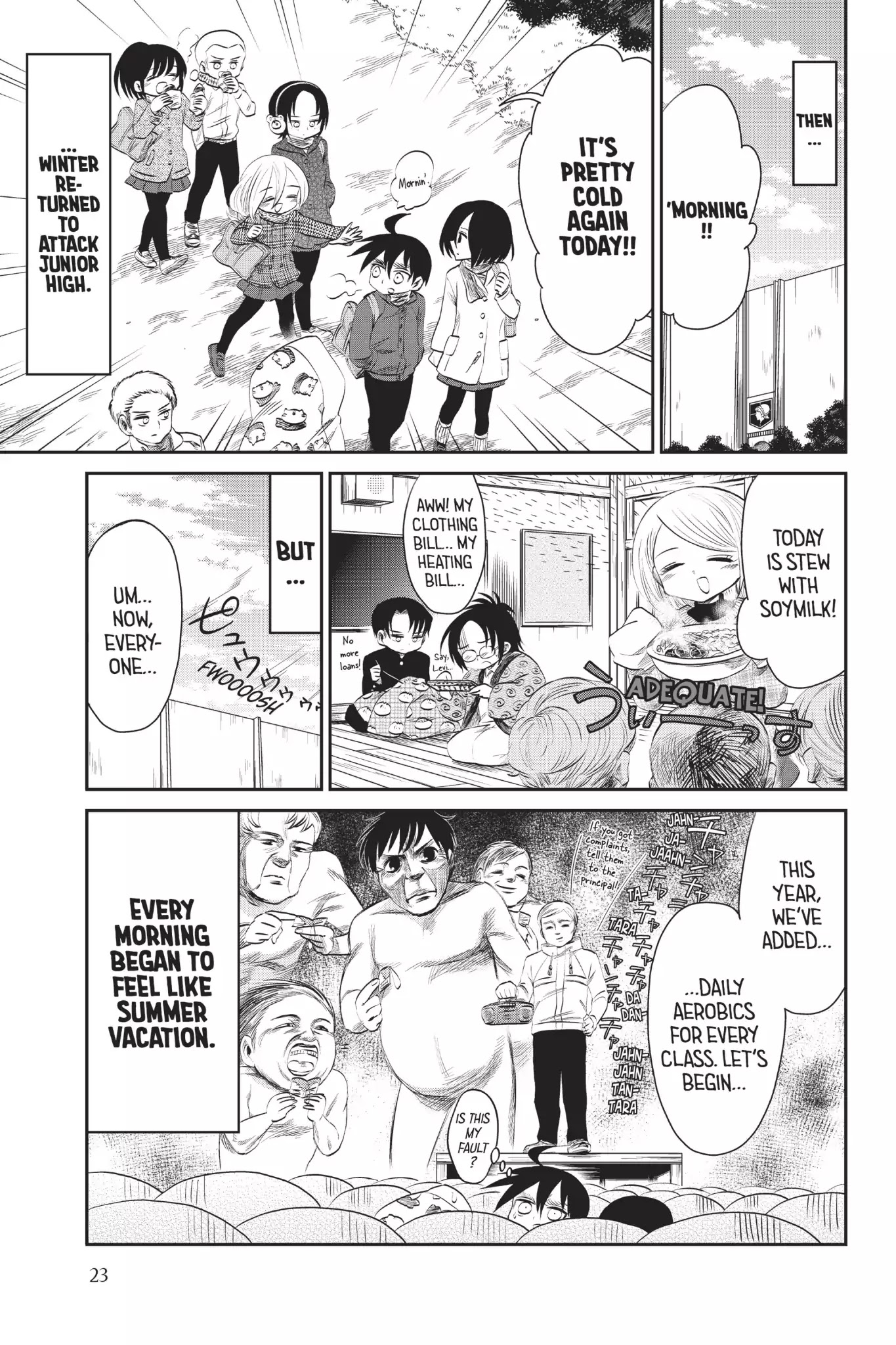 Attack on Titan: Junior High Chapter 47 page 25 - Chapter 47: Vol.4 47th Period: Winter Is Coming, So Let's Dance