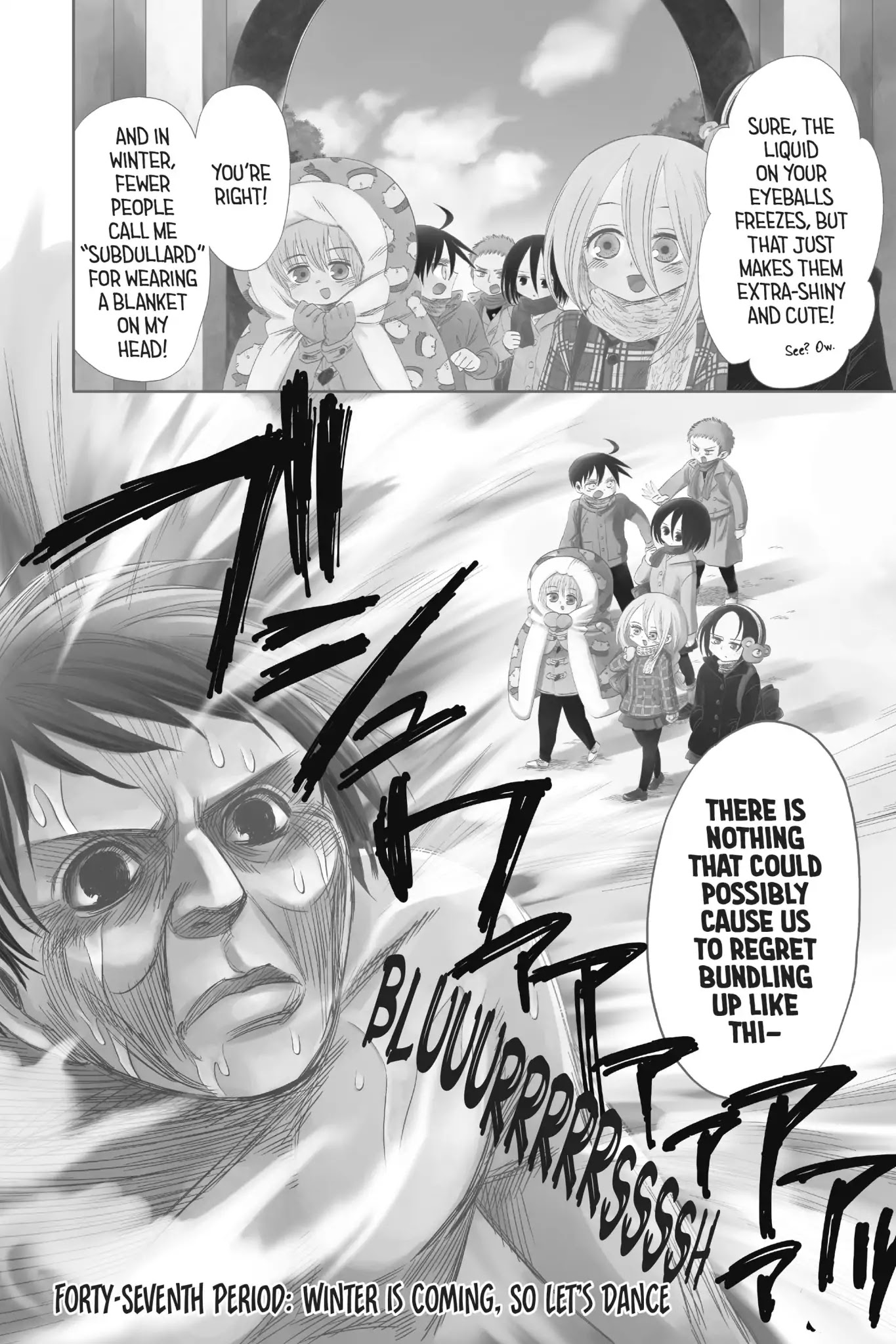 Attack on Titan: Junior High Chapter 47 page 6 - Chapter 47: Vol.4 47th Period: Winter Is Coming, So Let's Dance