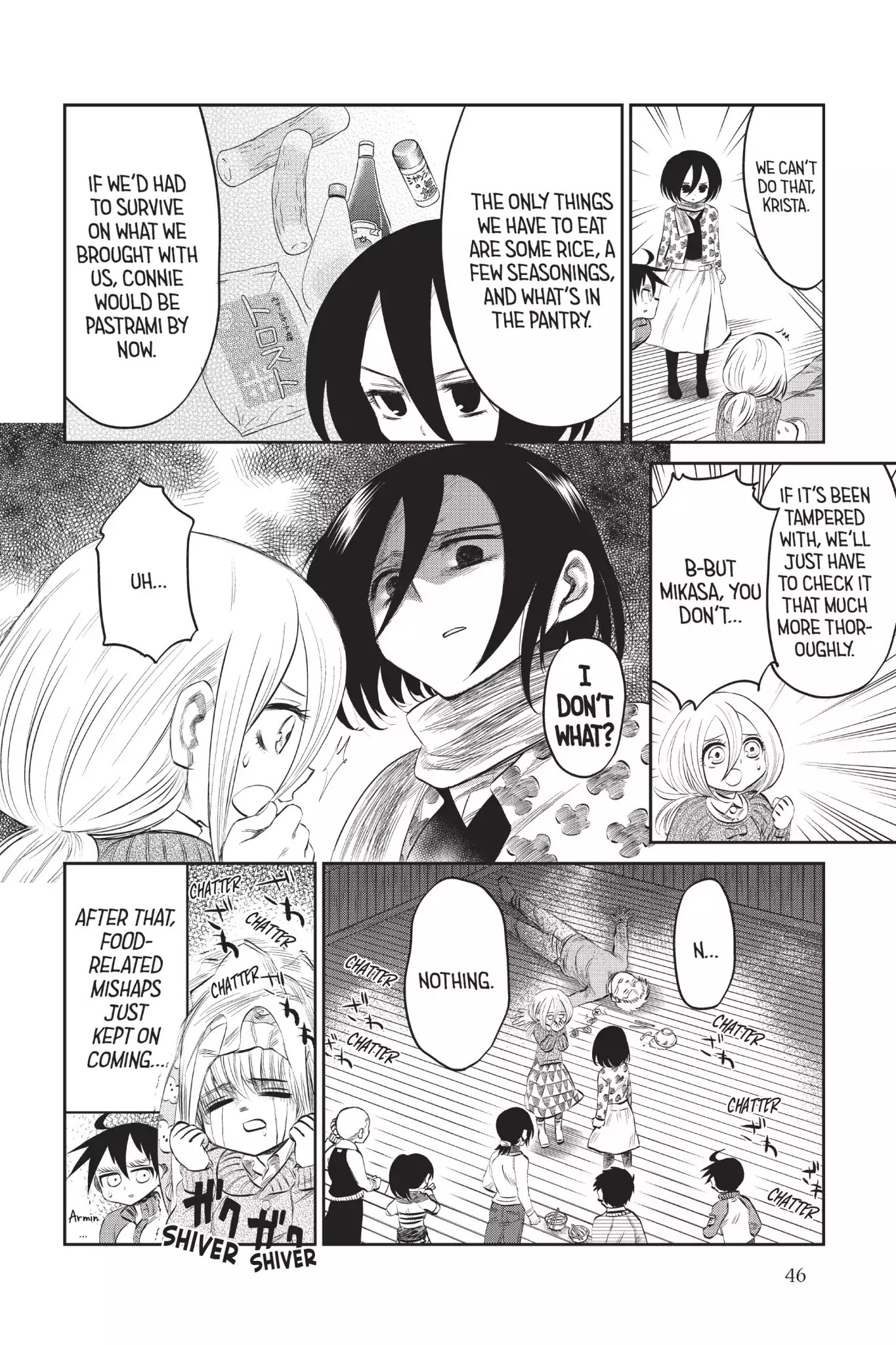 Attack on Titan: Junior High Chapter 48 page 14 - Chapter 48: Vol.4 48th Period: Legend Of The Snow Titan: The Mystery Where Nobody Gets Killed Or Anything Like That