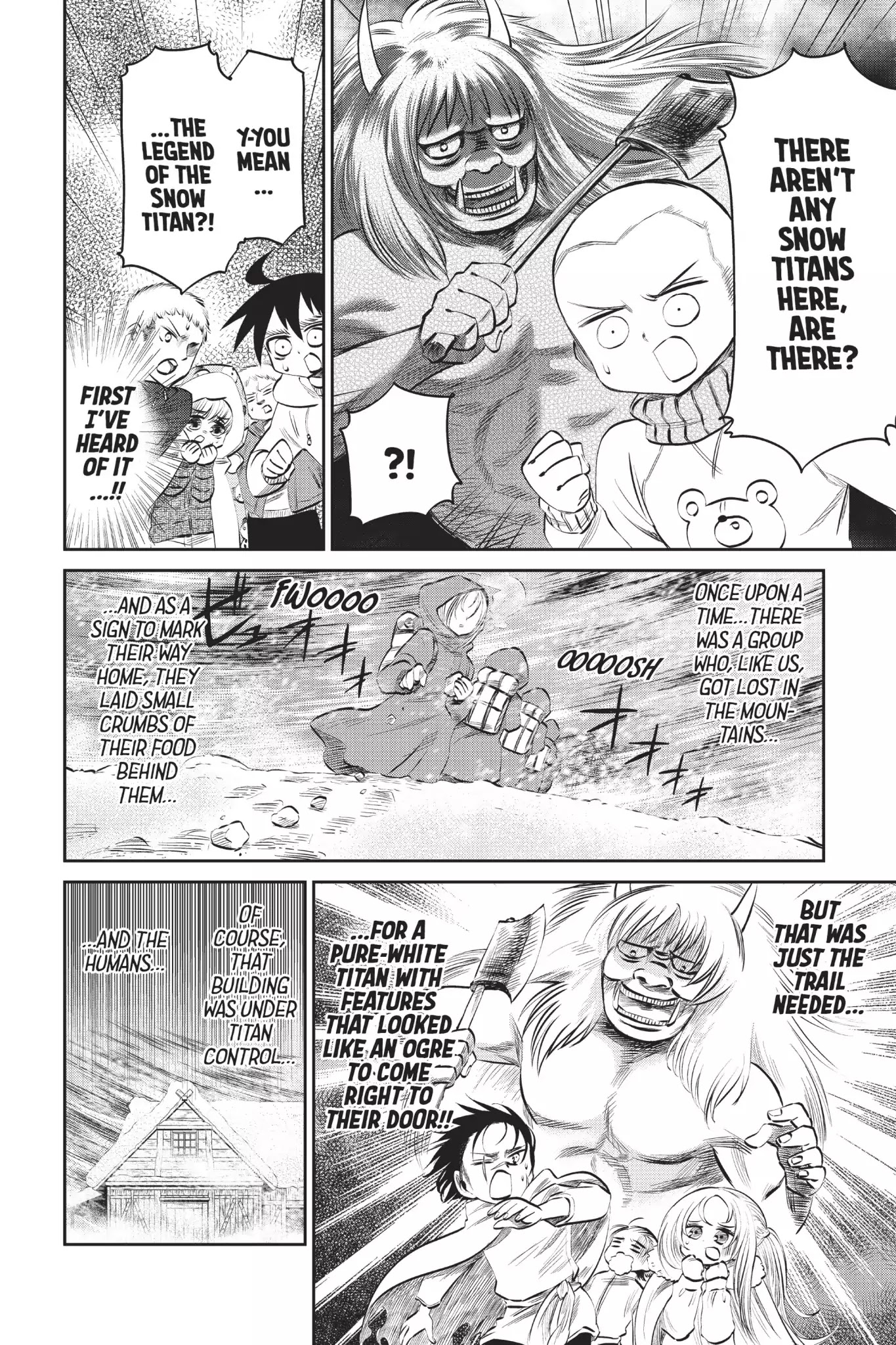 Attack on Titan: Junior High Chapter 48 page 4 - Chapter 48: Vol.4 48th Period: Legend Of The Snow Titan: The Mystery Where Nobody Gets Killed Or Anything Like That