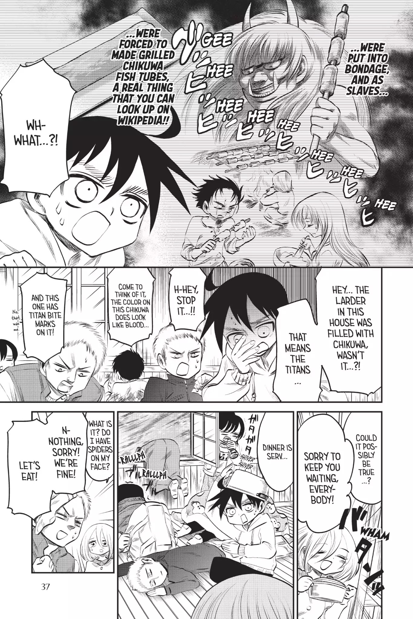 Attack on Titan: Junior High Chapter 48 page 5 - Chapter 48: Vol.4 48th Period: Legend Of The Snow Titan: The Mystery Where Nobody Gets Killed Or Anything Like That