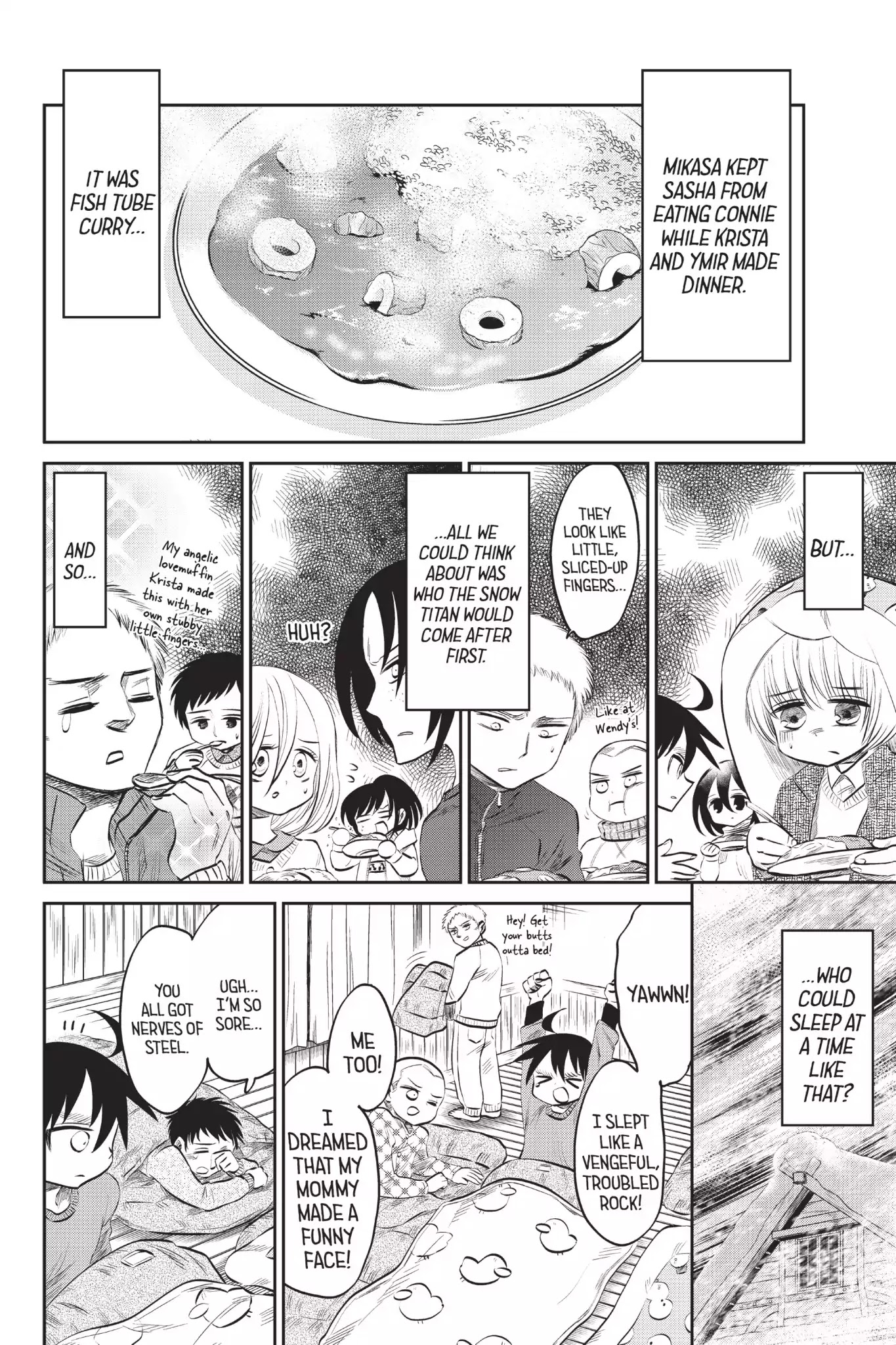 Attack on Titan: Junior High Chapter 48 page 6 - Chapter 48: Vol.4 48th Period: Legend Of The Snow Titan: The Mystery Where Nobody Gets Killed Or Anything Like That