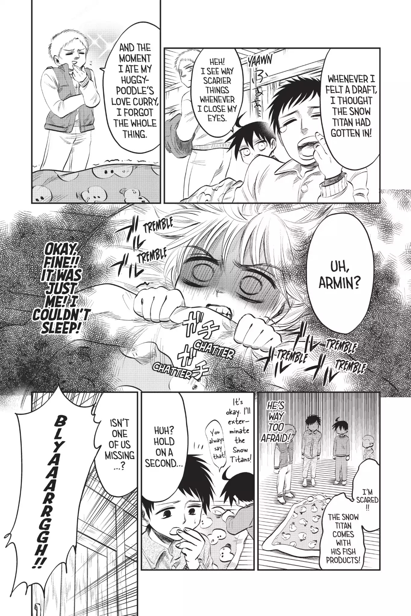 Attack on Titan: Junior High Chapter 48 page 7 - Chapter 48: Vol.4 48th Period: Legend Of The Snow Titan: The Mystery Where Nobody Gets Killed Or Anything Like That