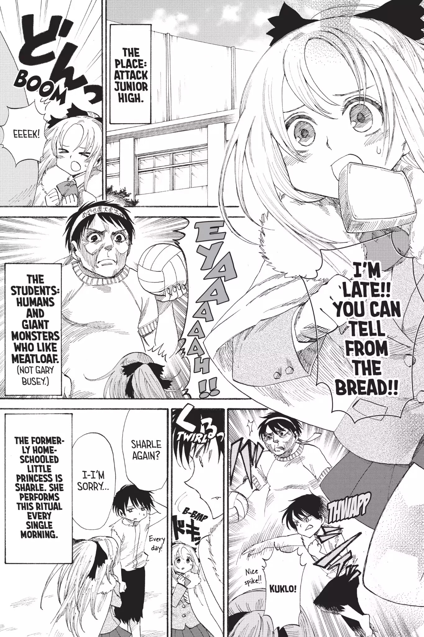 Attack on Titan: Junior High Chapter 49.5 page 1 - Vol.4 Special Edition: Gimme Bread, Whoa whoa