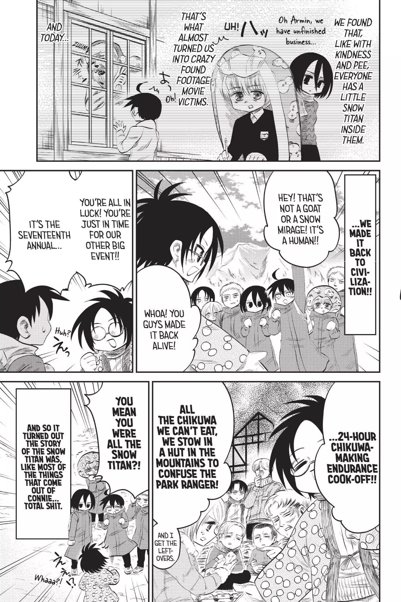 Attack on Titan: Junior High Chapter 49 page 15 - Chapter 49: Vol.4 49th Period: Legend Of The Snow Titan (And So On): All The Answers