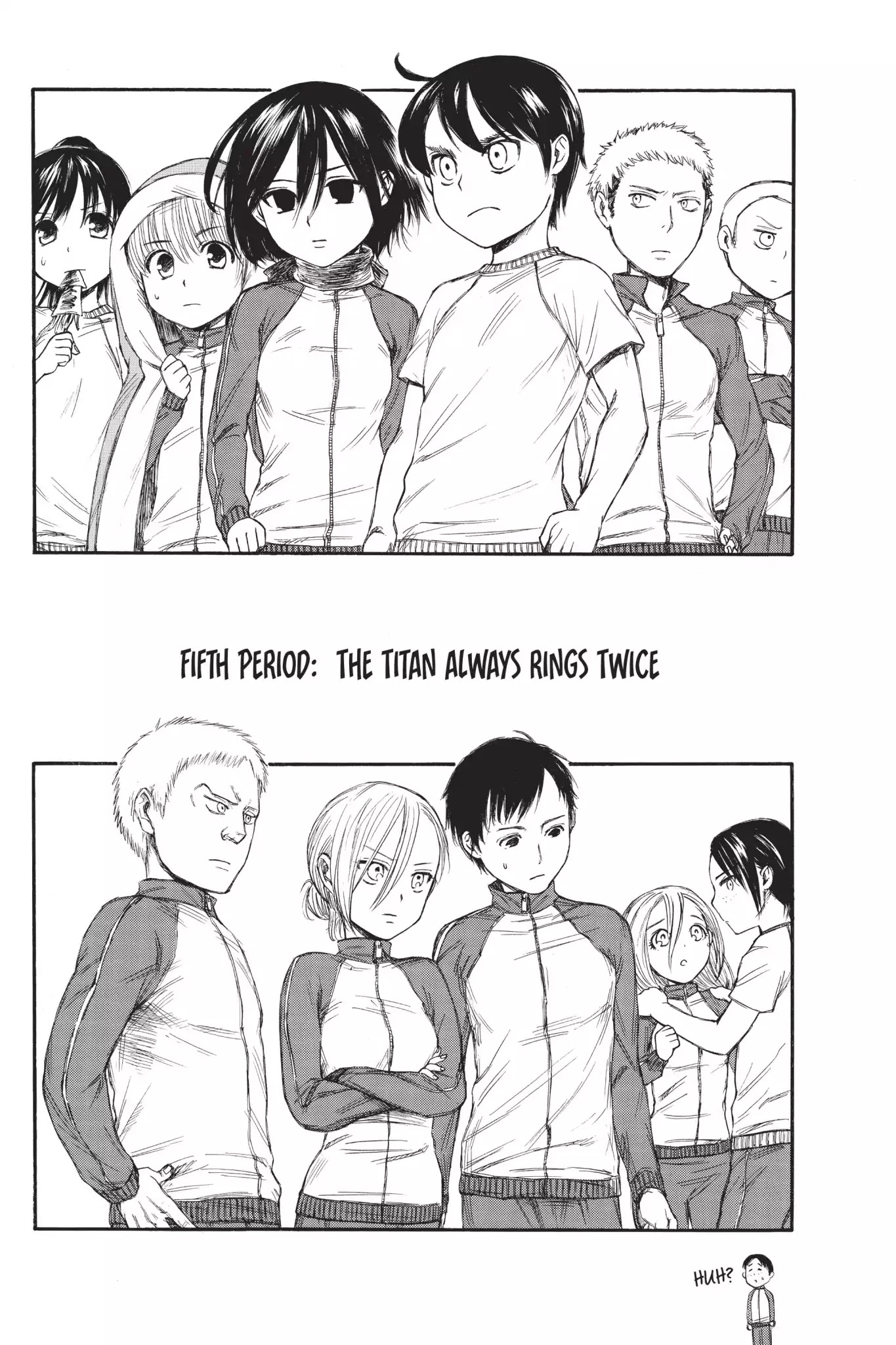 Attack on Titan: Junior High Chapter 5 page 2 - Chapter 5: Vol.1 5th Period: The Titan Always Rings Twice