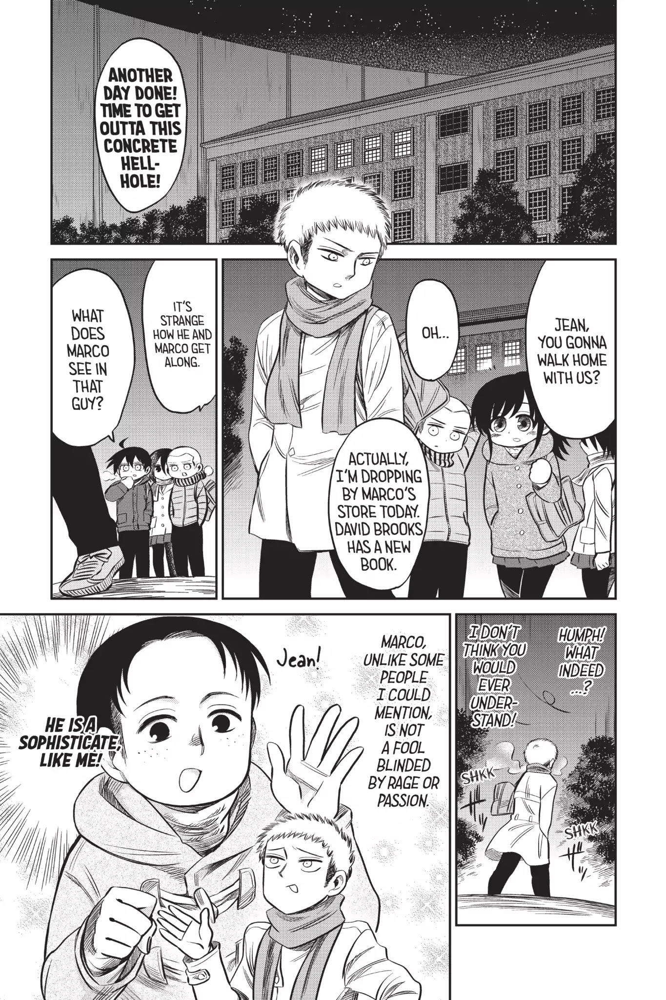 Attack on Titan: Junior High Chapter 50 page 1 - Chapter 50: Vol.4 50th Period: The Ways Of A Sophisticate
