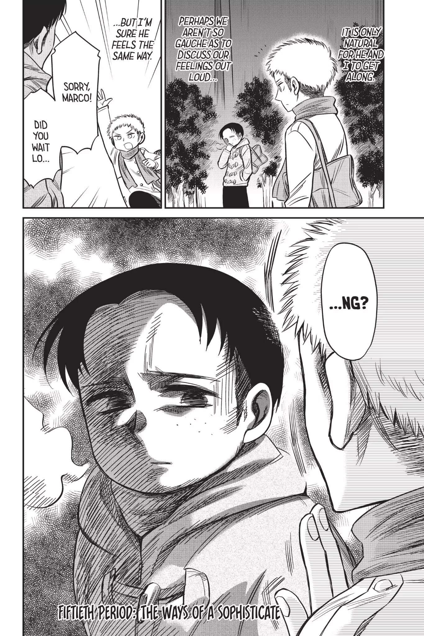 Attack on Titan: Junior High Chapter 50 page 2 - Chapter 50: Vol.4 50th Period: The Ways Of A Sophisticate