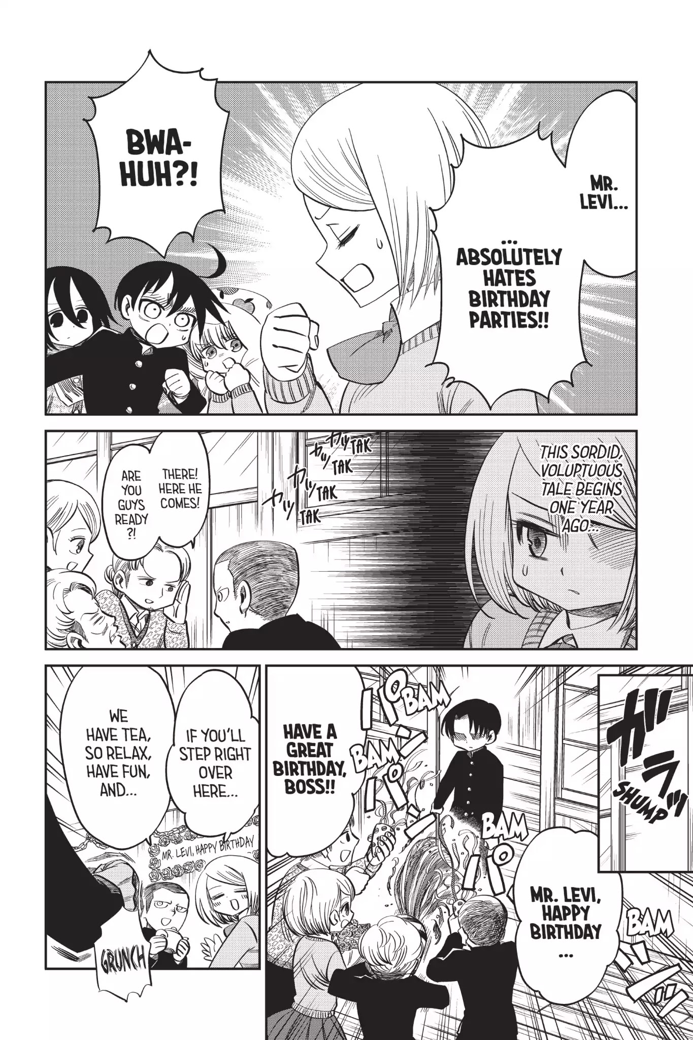 Attack on Titan: Junior High Chapter 51 page 4 - Chapter 51: Vol.4 51th Period: Only Comes Once A Year