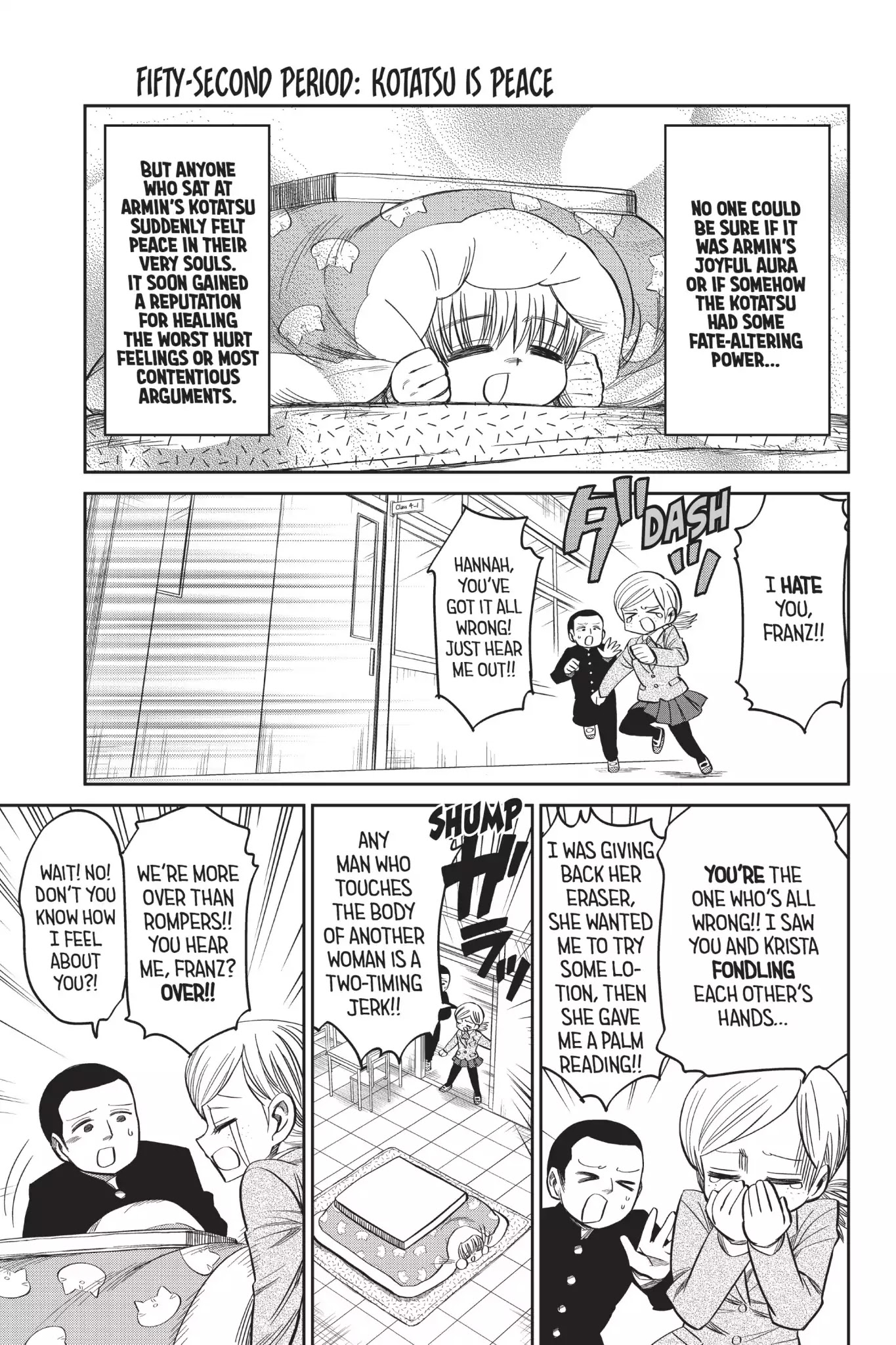 Attack on Titan: Junior High Chapter 52 page 3 - Chapter 52: Vol.4 52th Period: Kotatsu Is Peace