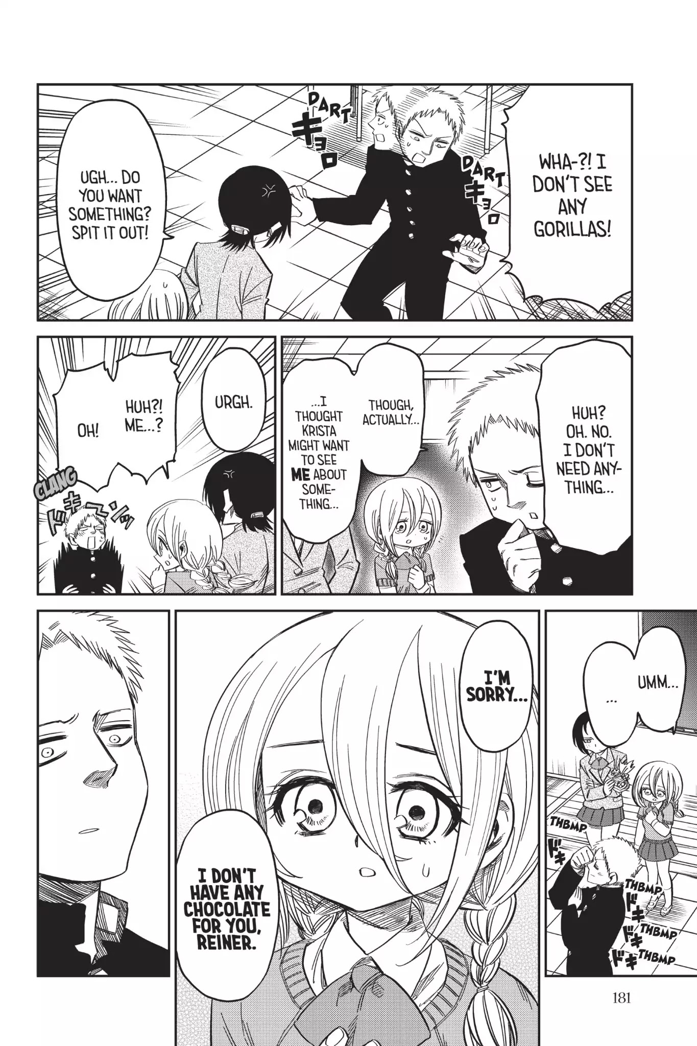 Attack on Titan: Junior High Chapter 53 page 12 - Chapter 53: Vol.4 53th Period: Valentine's Day Is War
