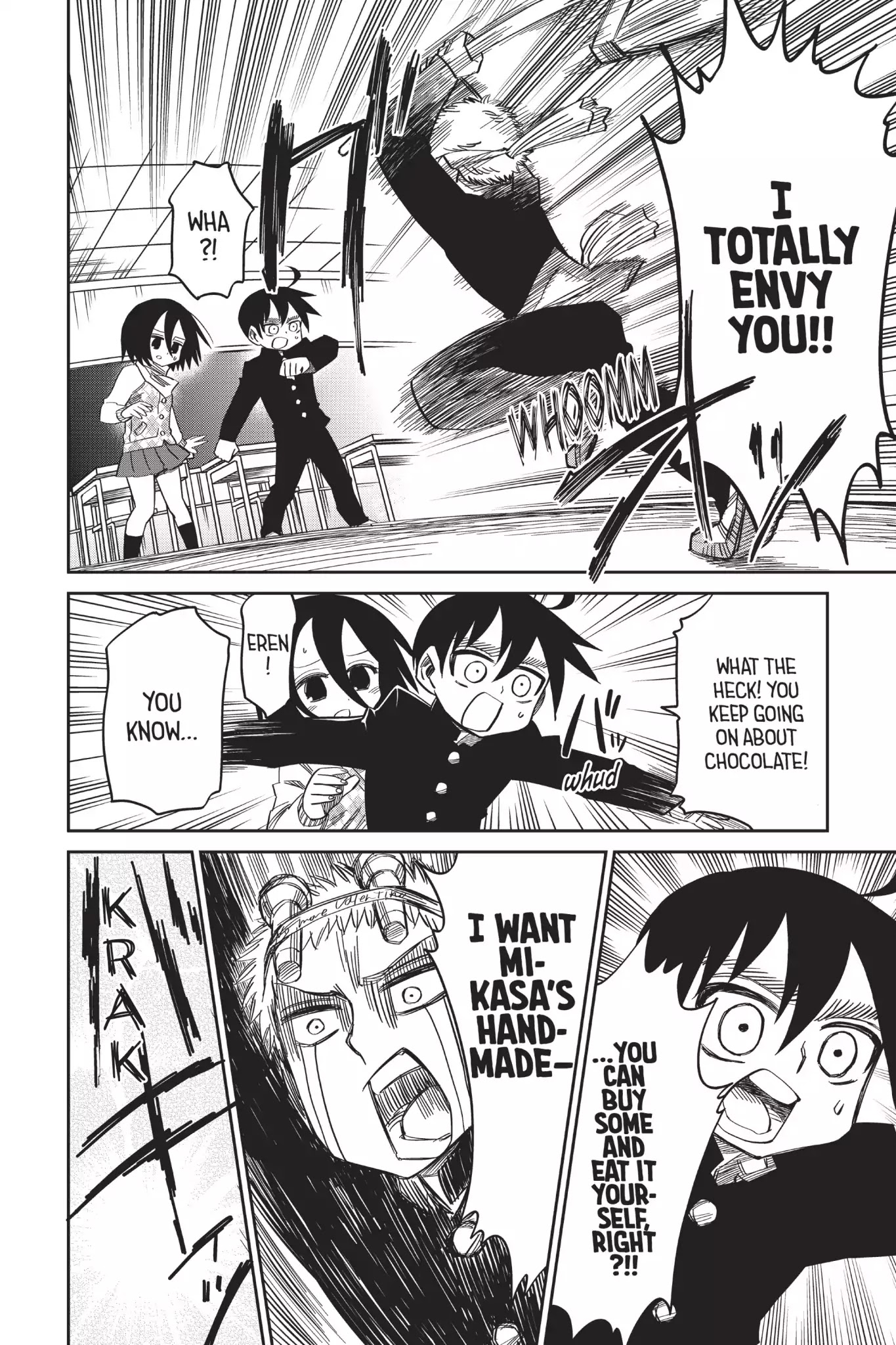 Attack on Titan: Junior High Chapter 53 page 22 - Chapter 53: Vol.4 53th Period: Valentine's Day Is War