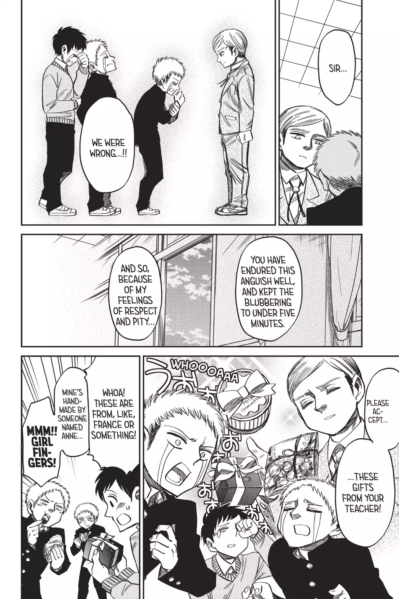 Attack on Titan: Junior High Chapter 53 page 28 - Chapter 53: Vol.4 53th Period: Valentine's Day Is War