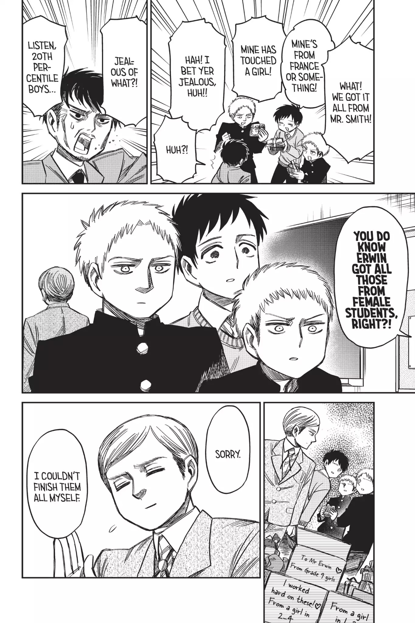 Attack on Titan: Junior High Chapter 53 page 30 - Chapter 53: Vol.4 53th Period: Valentine's Day Is War