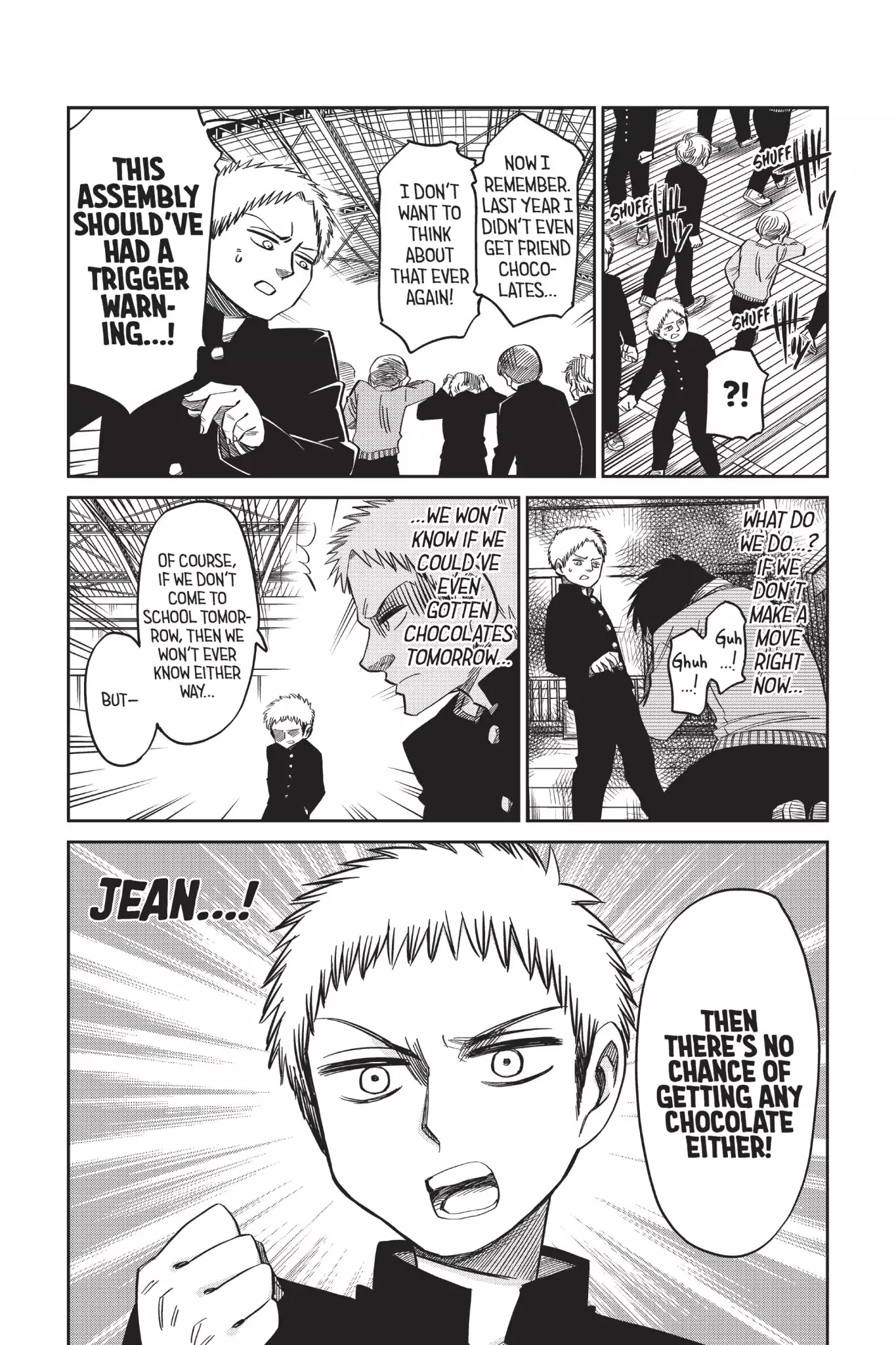 Attack on Titan: Junior High Chapter 53 page 4 - Chapter 53: Vol.4 53th Period: Valentine's Day Is War