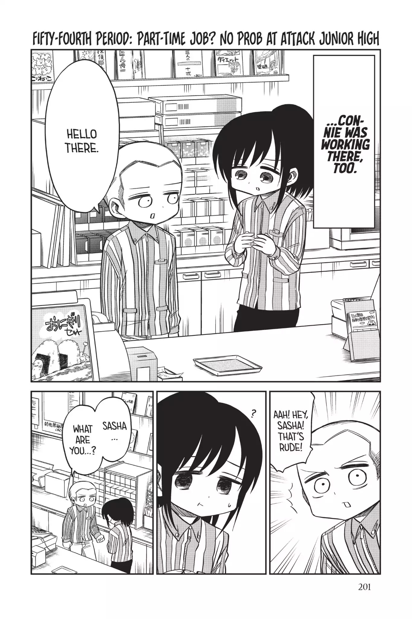 Attack on Titan: Junior High Chapter 54 page 2 - Chapter 54: Vol.4 54th Period: Part-Time Job? No Prob At Attack Junior High