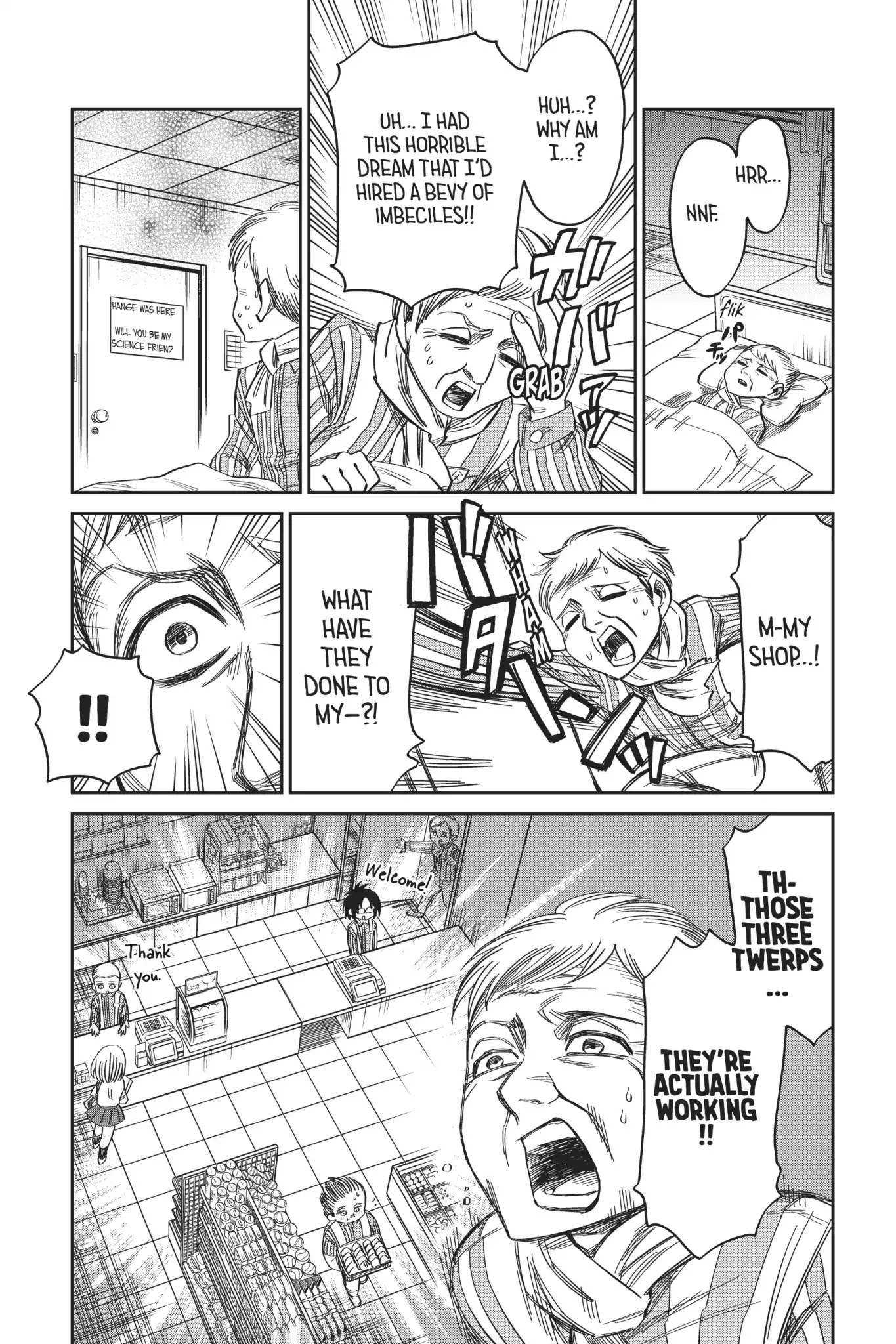 Attack on Titan: Junior High Chapter 54 page 23 - Chapter 54: Vol.4 54th Period: Part-Time Job? No Prob At Attack Junior High