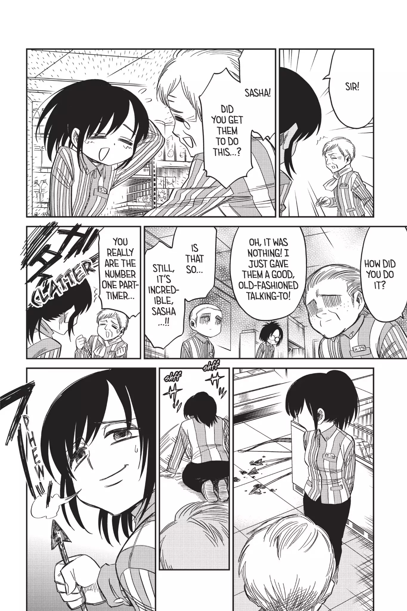 Attack on Titan: Junior High Chapter 54 page 24 - Chapter 54: Vol.4 54th Period: Part-Time Job? No Prob At Attack Junior High