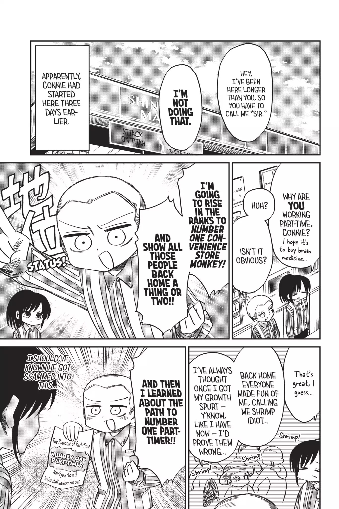 Attack on Titan: Junior High Chapter 54 page 3 - Chapter 54: Vol.4 54th Period: Part-Time Job? No Prob At Attack Junior High