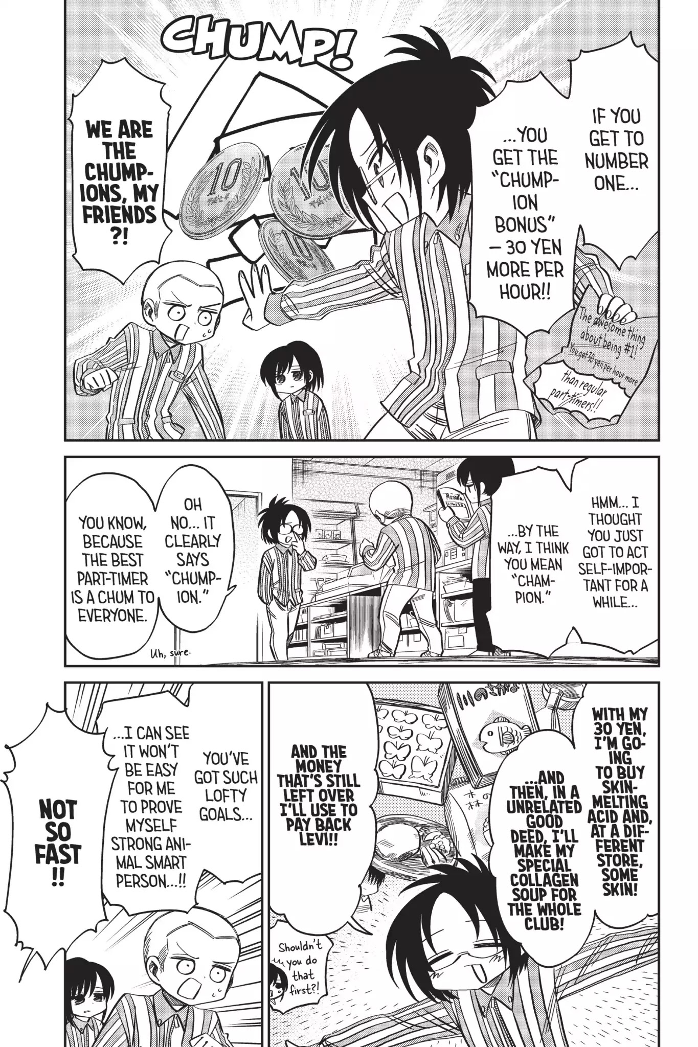 Attack on Titan: Junior High Chapter 54 page 5 - Chapter 54: Vol.4 54th Period: Part-Time Job? No Prob At Attack Junior High