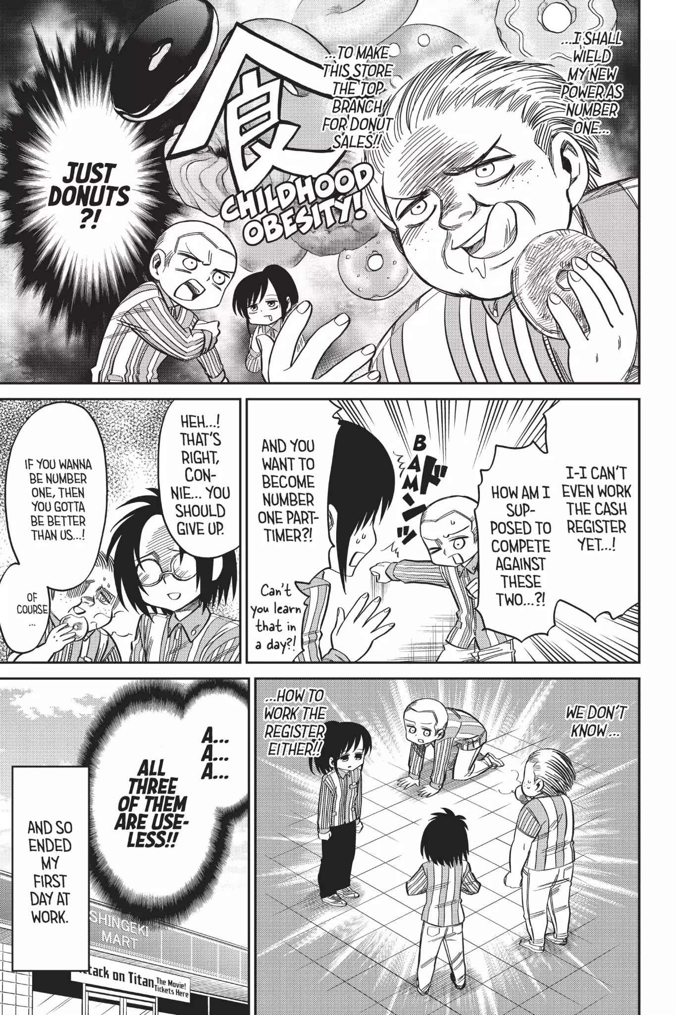 Attack on Titan: Junior High Chapter 54 page 7 - Chapter 54: Vol.4 54th Period: Part-Time Job? No Prob At Attack Junior High