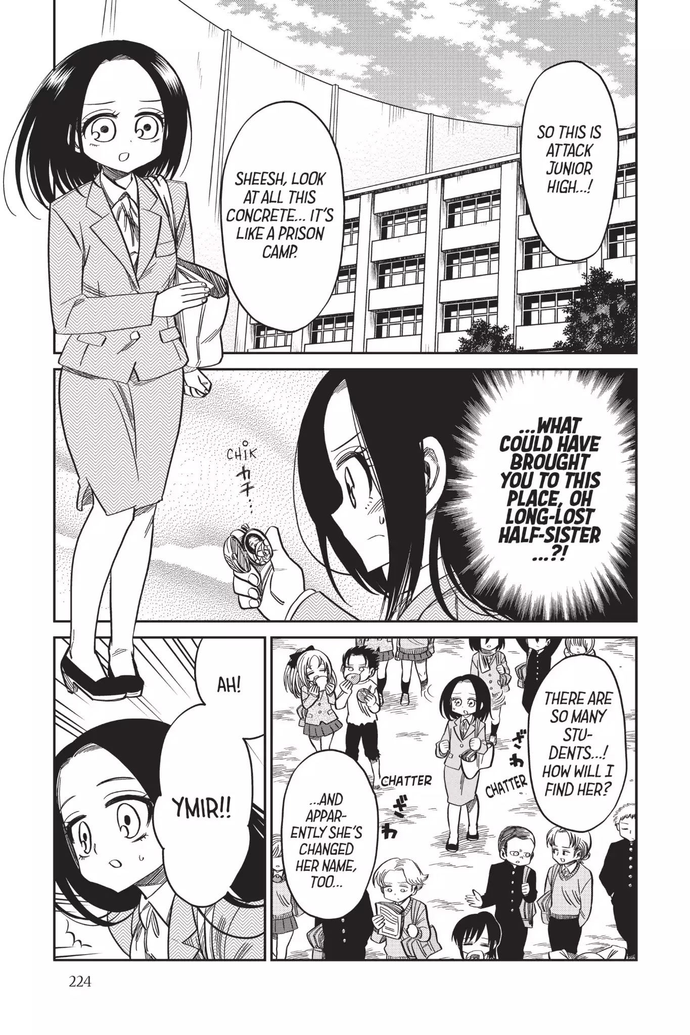 Attack on Titan: Junior High Chapter 55 page 1 - Chapter 55: Vol.4 55th Period: Enter The Hot-Blooded Teacher!!