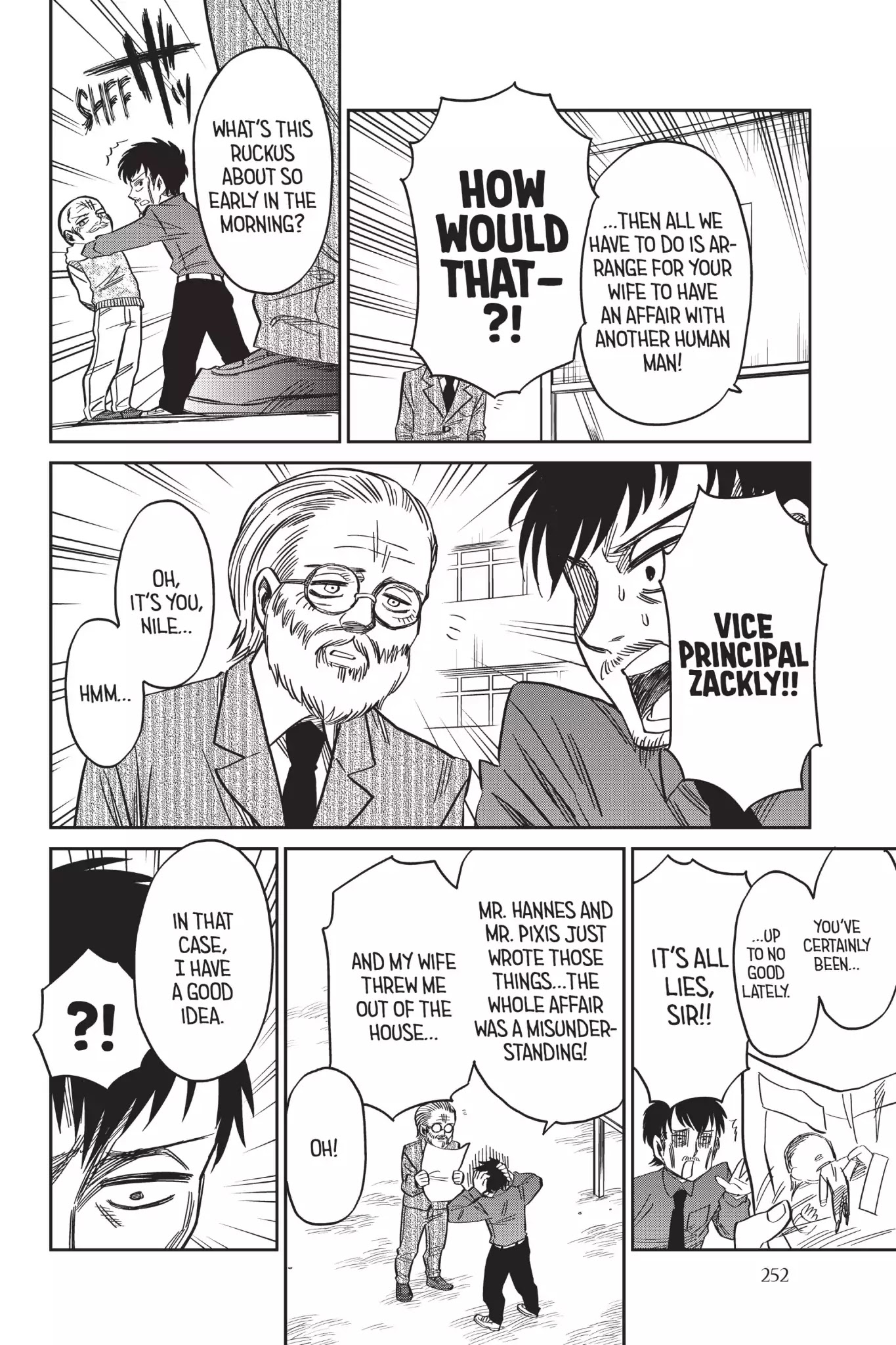 Attack on Titan: Junior High Chapter 56 page 10 - Chapter 56: Vol.4 56th Period: Mr. Nile's Family Circumstances