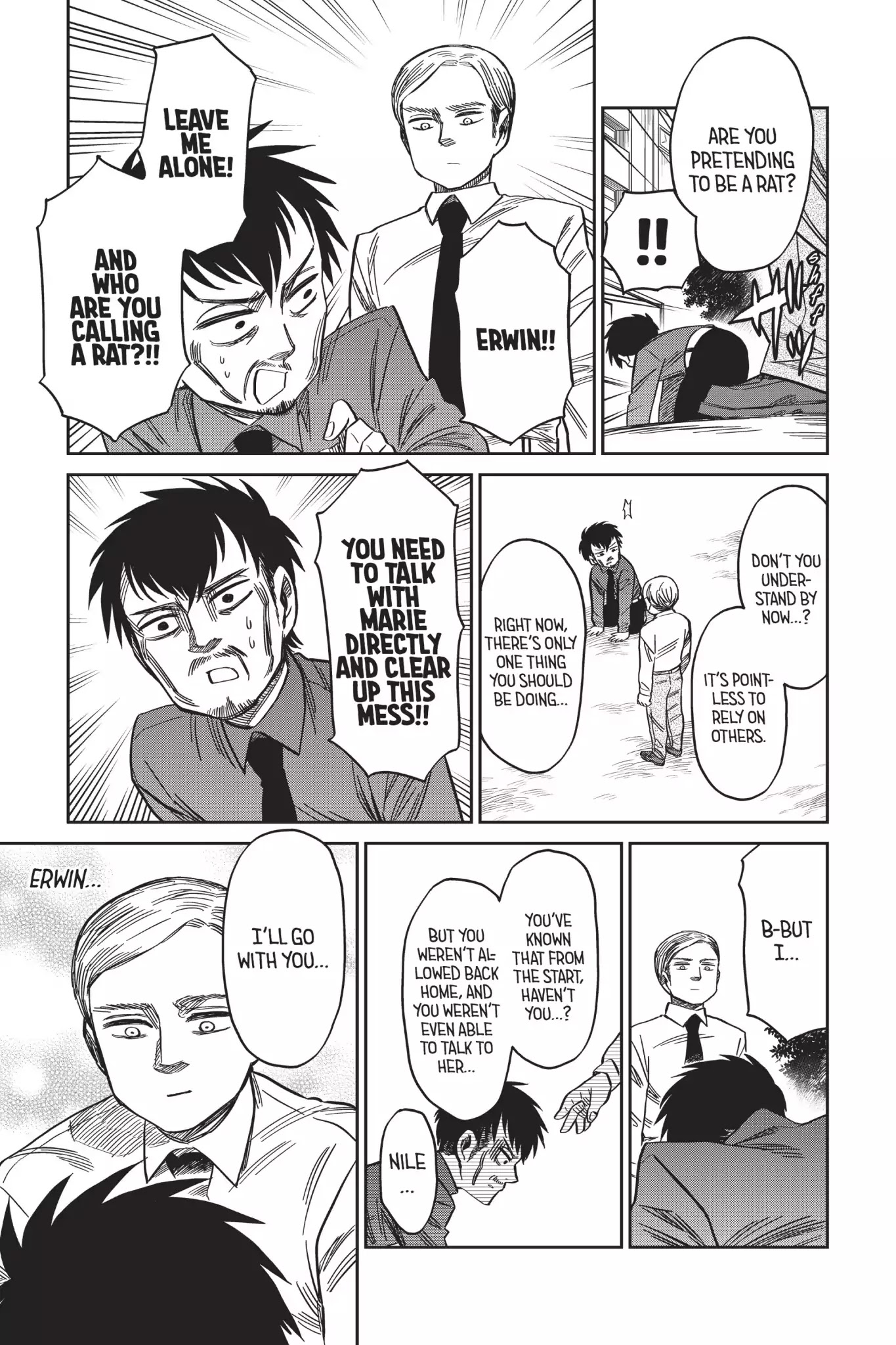 Attack on Titan: Junior High Chapter 56 page 13 - Chapter 56: Vol.4 56th Period: Mr. Nile's Family Circumstances