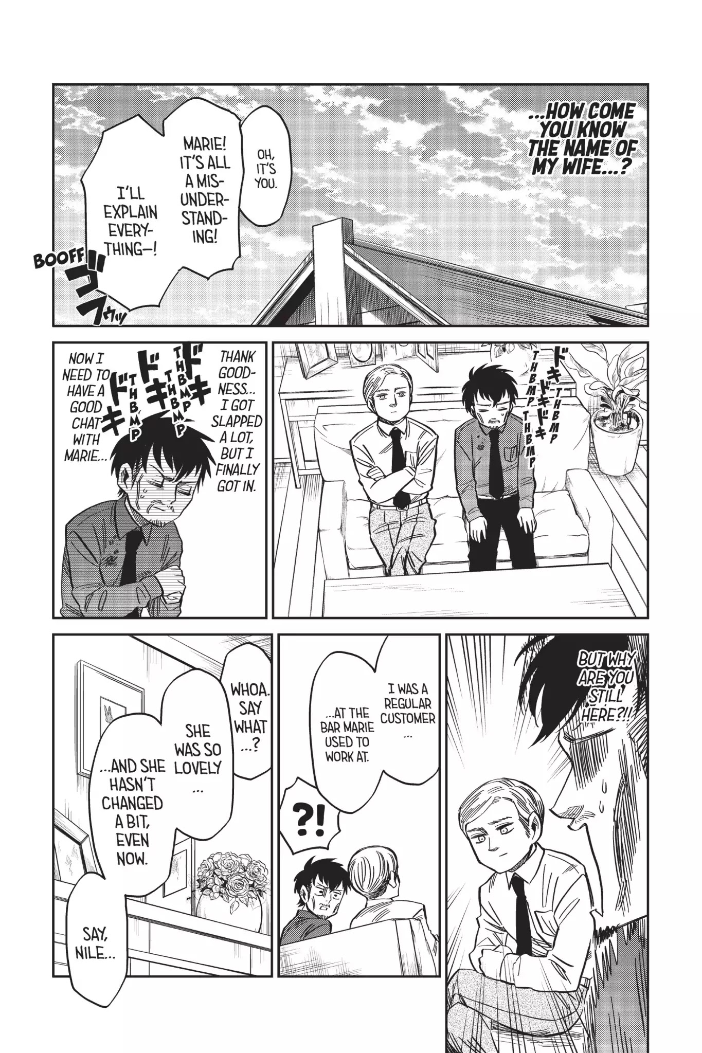 Attack on Titan: Junior High Chapter 56 page 14 - Chapter 56: Vol.4 56th Period: Mr. Nile's Family Circumstances