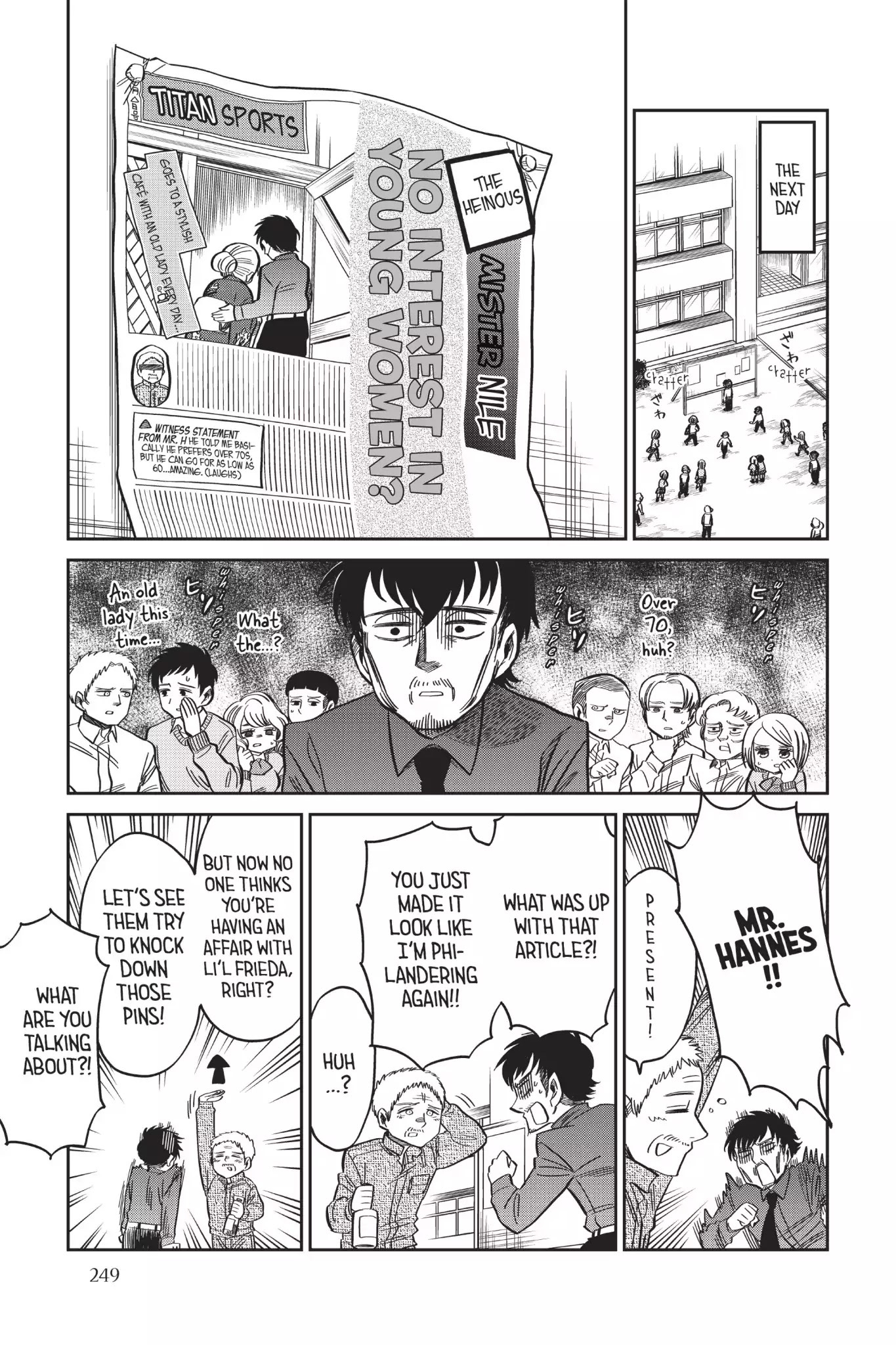 Attack on Titan: Junior High Chapter 56 page 7 - Chapter 56: Vol.4 56th Period: Mr. Nile's Family Circumstances