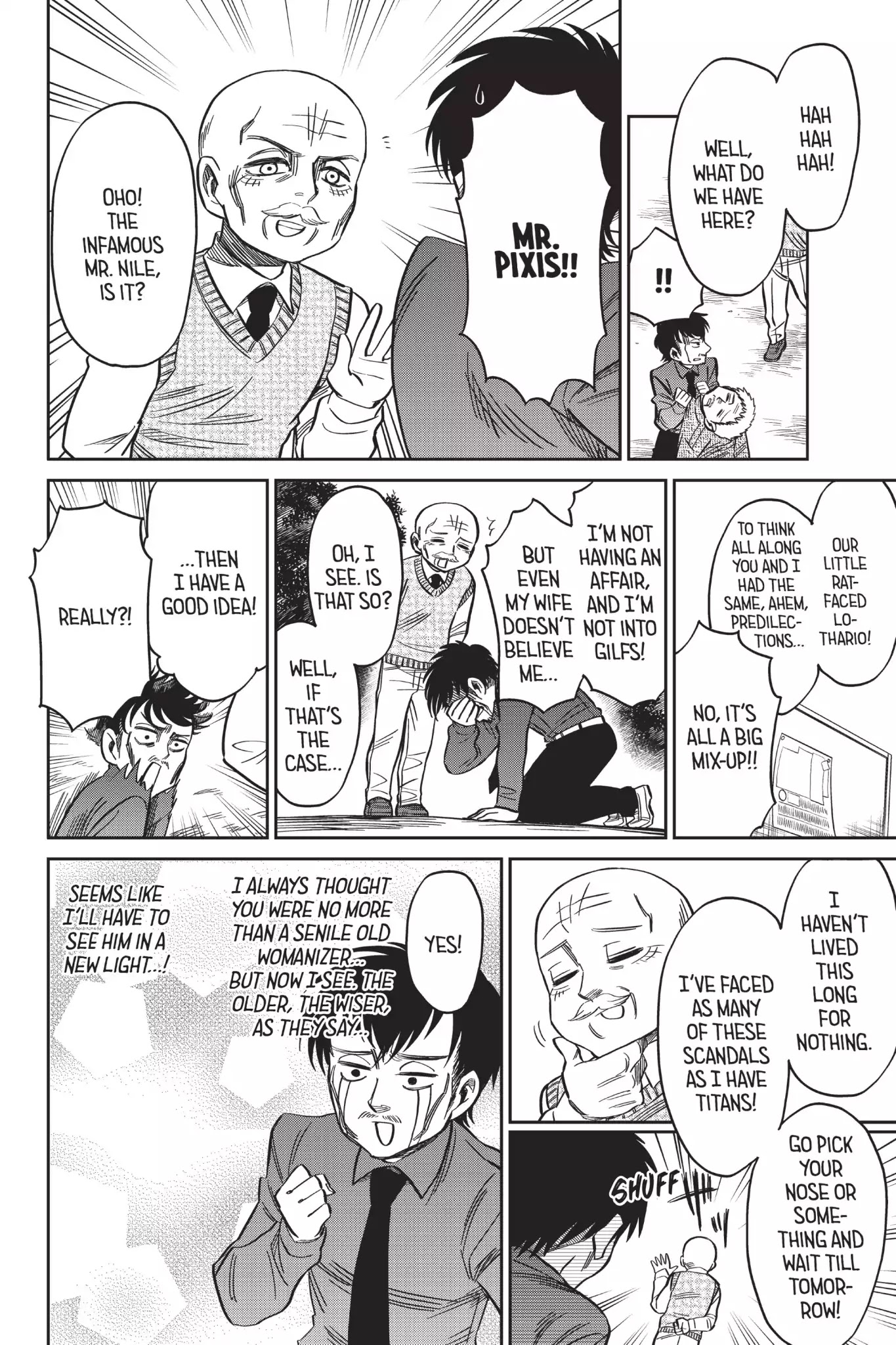 Attack on Titan: Junior High Chapter 56 page 8 - Chapter 56: Vol.4 56th Period: Mr. Nile's Family Circumstances