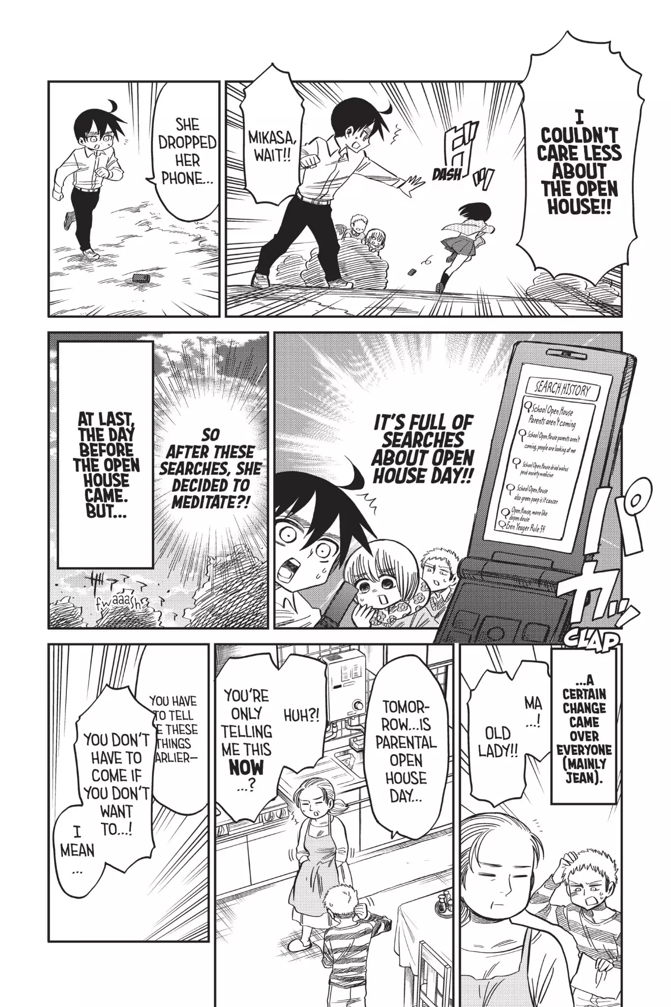 Attack on Titan: Junior High Chapter 57 page 10 - Chapter 57: Vol.4 57th Period: The Family Entanglements Episode? Not Good