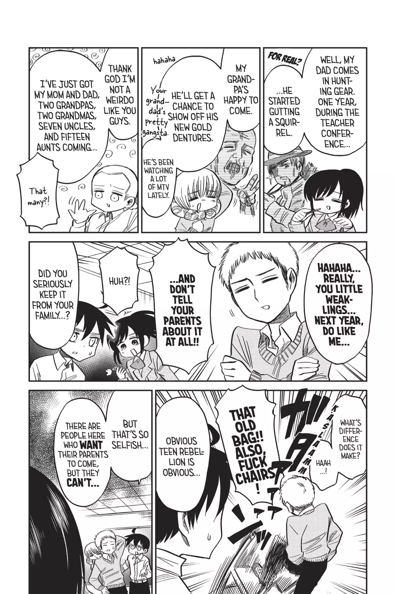 Attack on Titan: Junior High Chapter 57 page 3 - Chapter 57: Vol.4 57th Period: The Family Entanglements Episode? Not Good