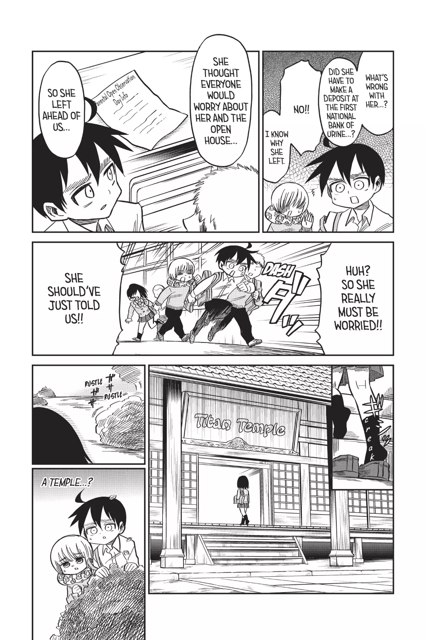 Attack on Titan: Junior High Chapter 57 page 7 - Chapter 57: Vol.4 57th Period: The Family Entanglements Episode? Not Good