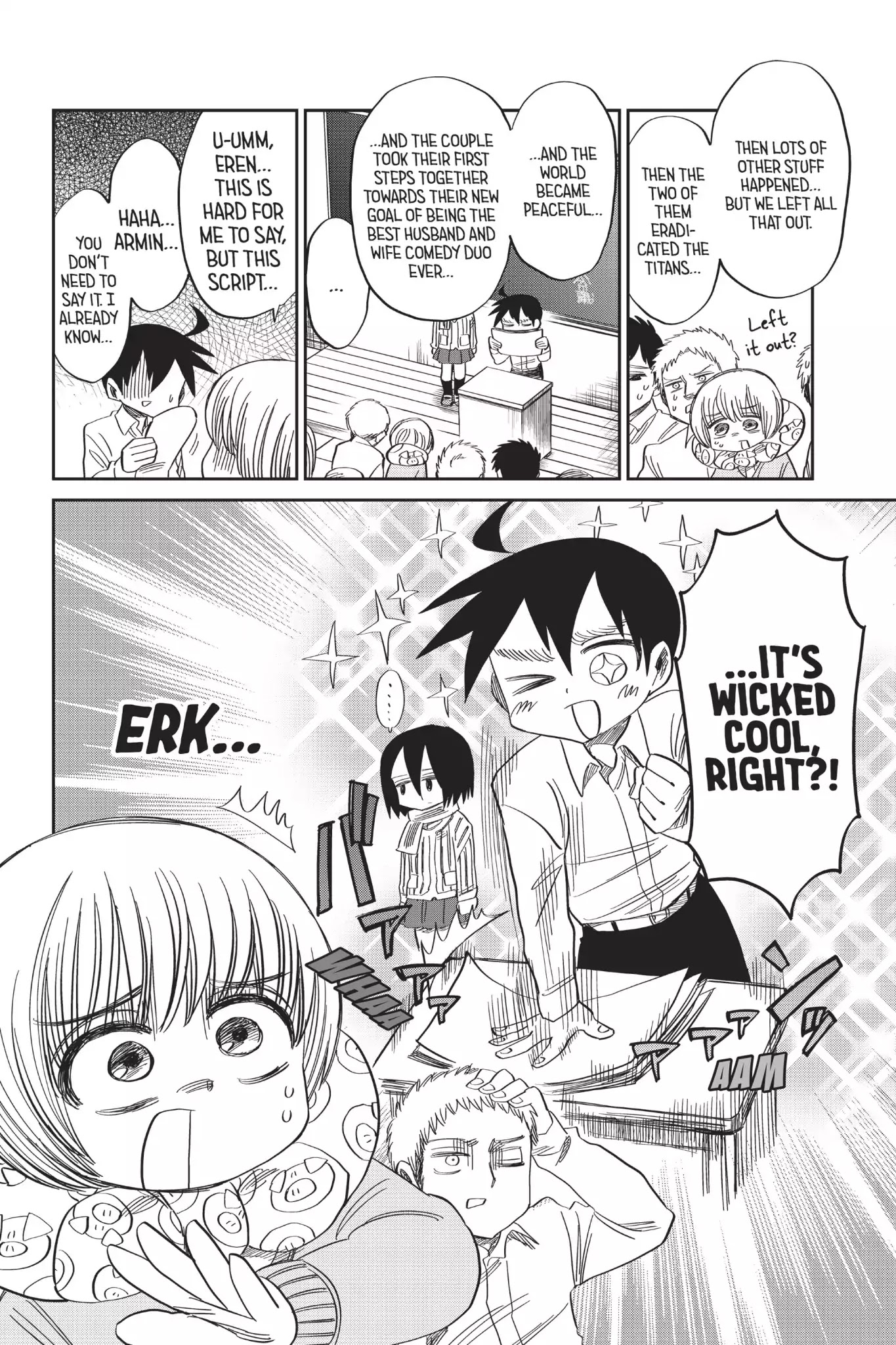 Attack on Titan: Junior High Chapter 59 page 2 - Chapter 59: Vol.4 59th Period: The Show Must Go On