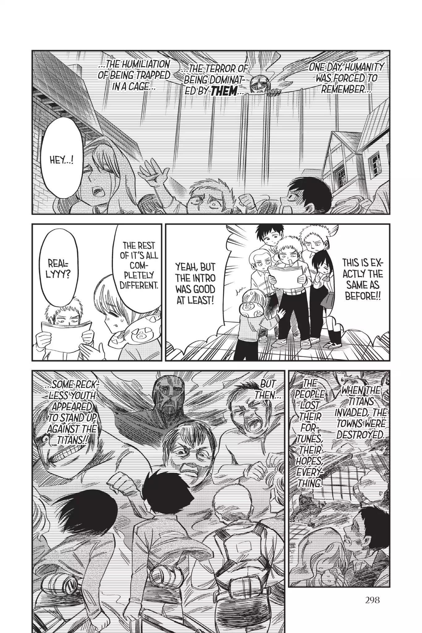 Attack on Titan: Junior High Chapter 59 page 4 - Chapter 59: Vol.4 59th Period: The Show Must Go On