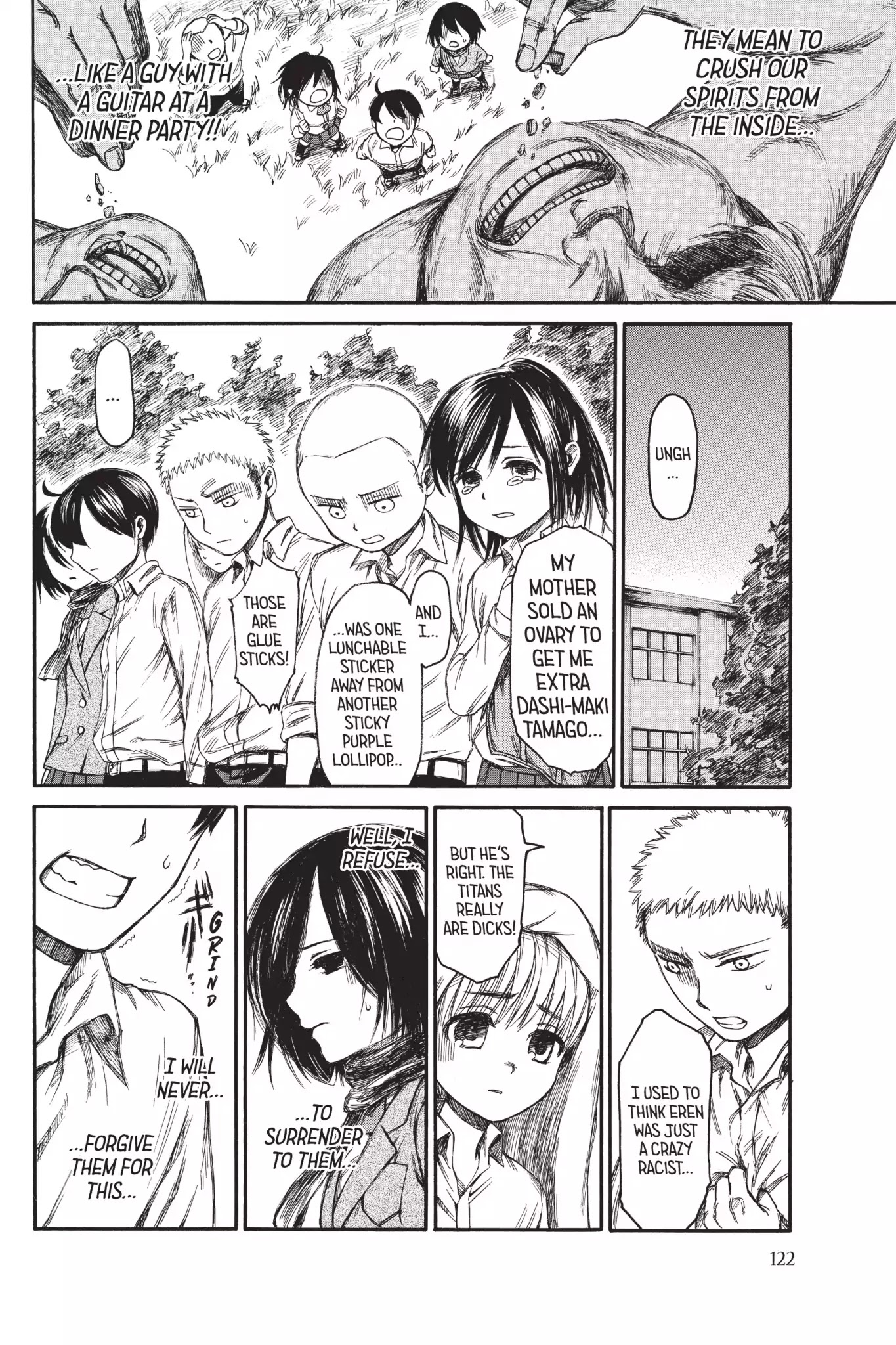 Attack on Titan: Junior High Chapter 6 page 18 - Chapter 6: Vol.1 6th Period: They're Titans, After All