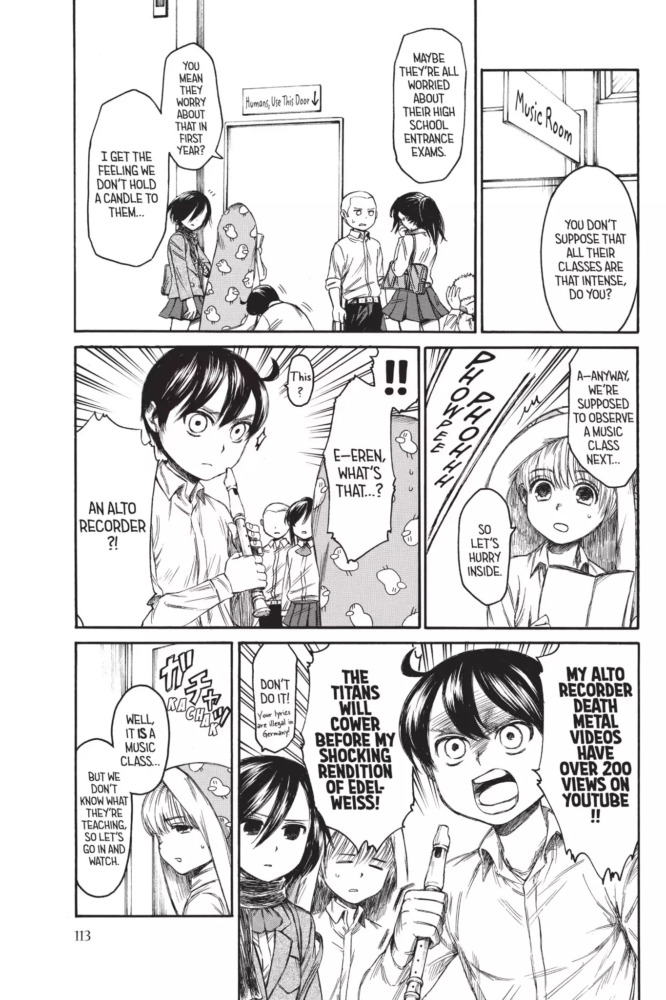 Attack on Titan: Junior High Chapter 6 page 9 - Chapter 6: Vol.1 6th Period: They're Titans, After All