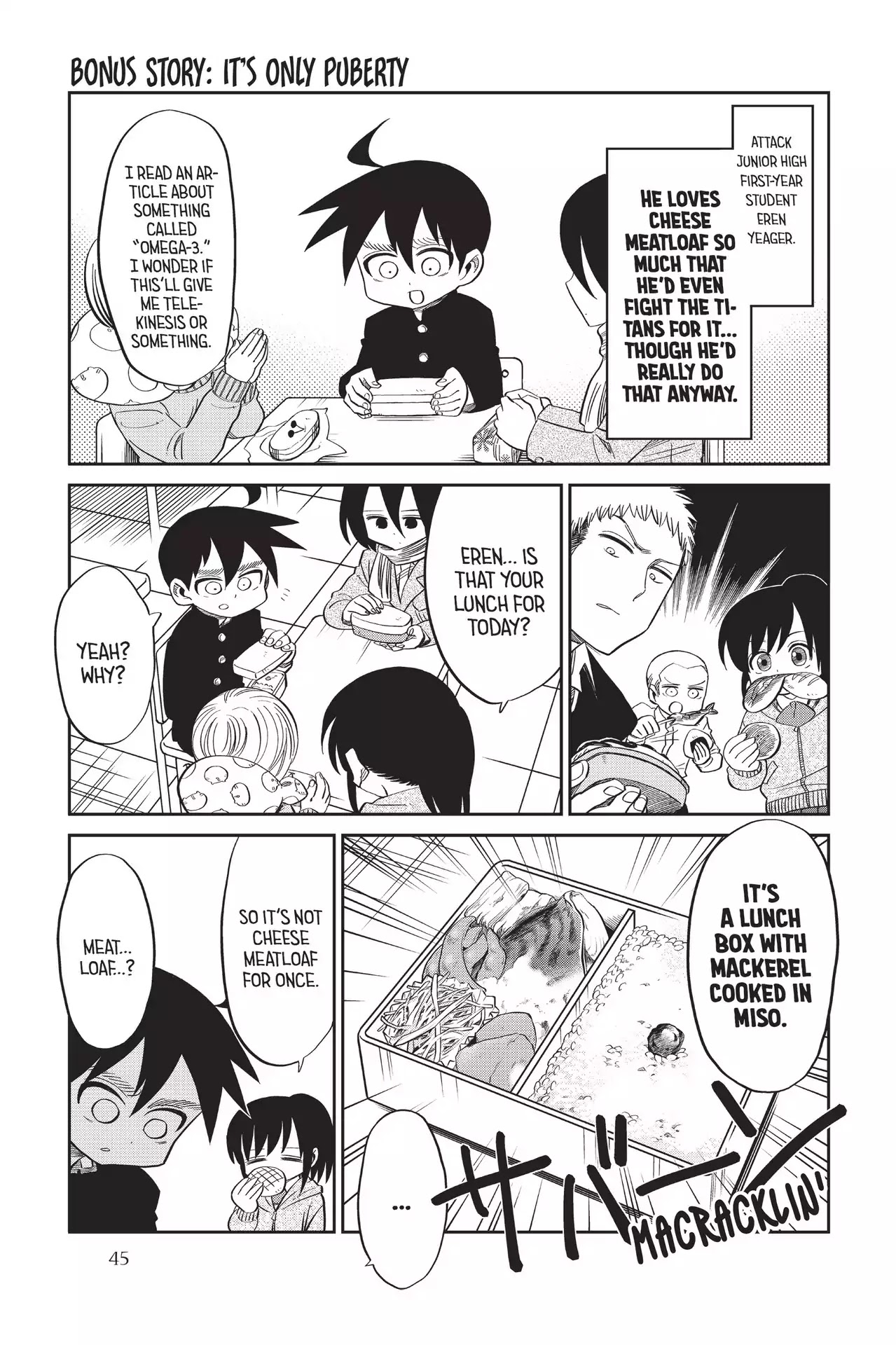 Attack on Titan: Junior High Chapter 61.5 page 1 - Vol.5 Extra Story: It's Only Puberty