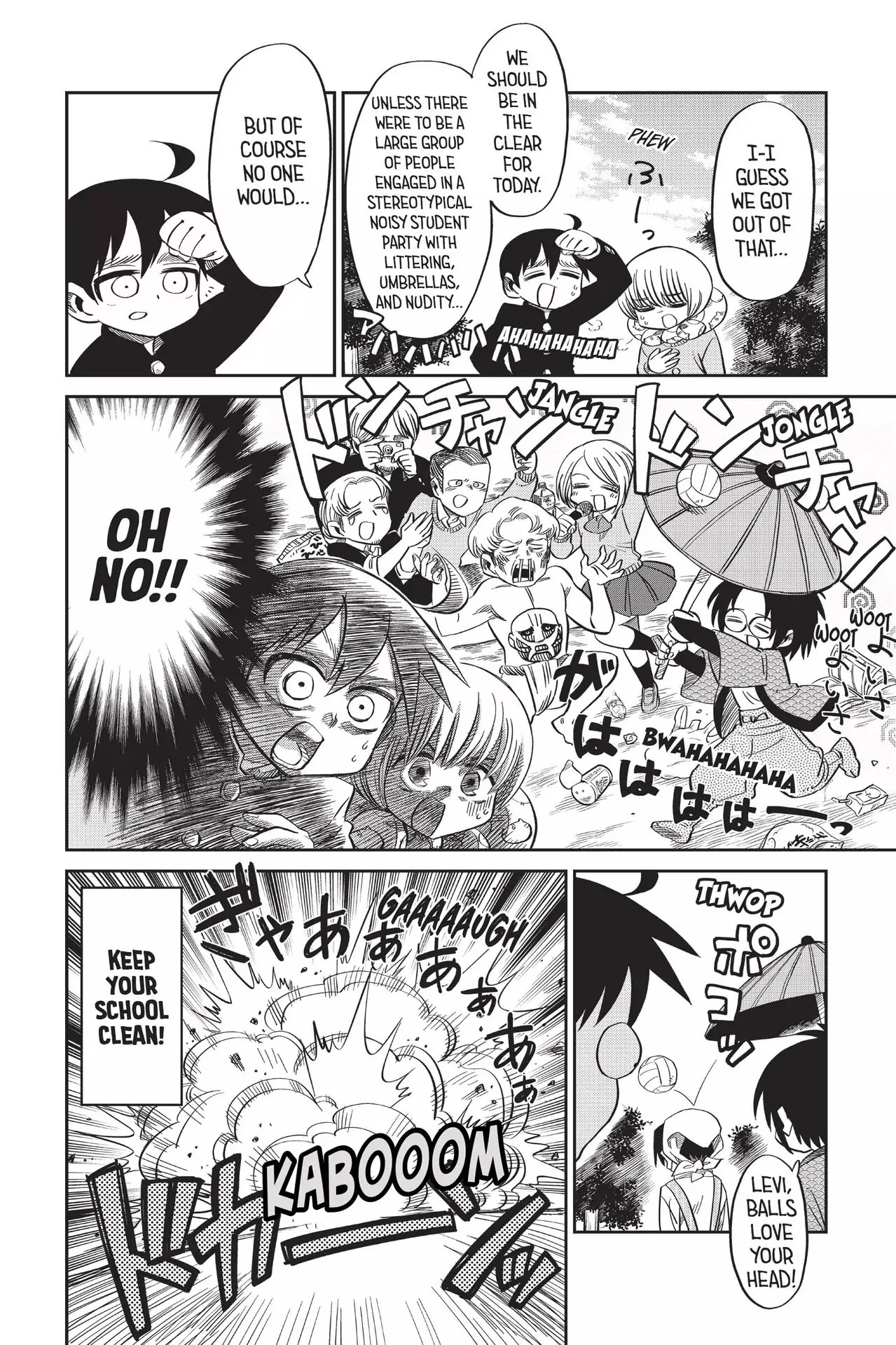 Attack on Titan: Junior High Chapter 62.5 page 4 - Vol.5 Extra Story: Forecast: Explosion