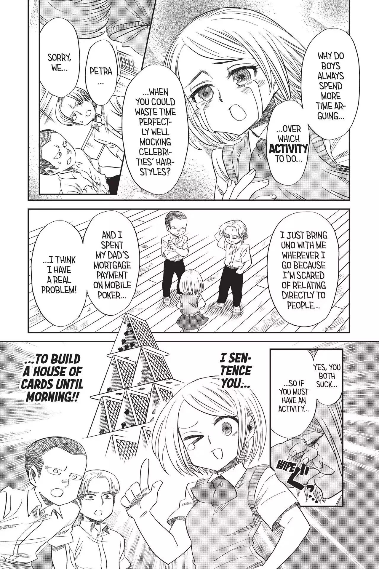 Attack on Titan: Junior High Chapter 63 page 12 - Chapter 63: Vol.5 63th Period: On A Rainy Day, Play With Your Friends