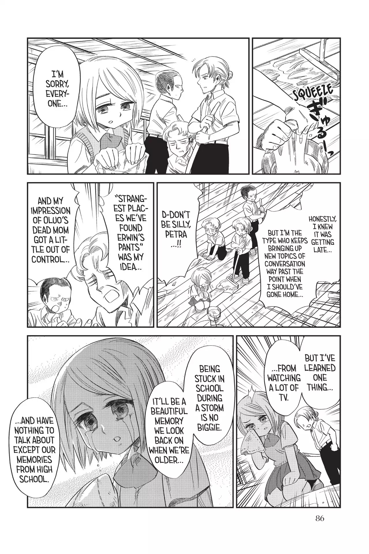 Attack on Titan: Junior High Chapter 63 page 8 - Chapter 63: Vol.5 63th Period: On A Rainy Day, Play With Your Friends