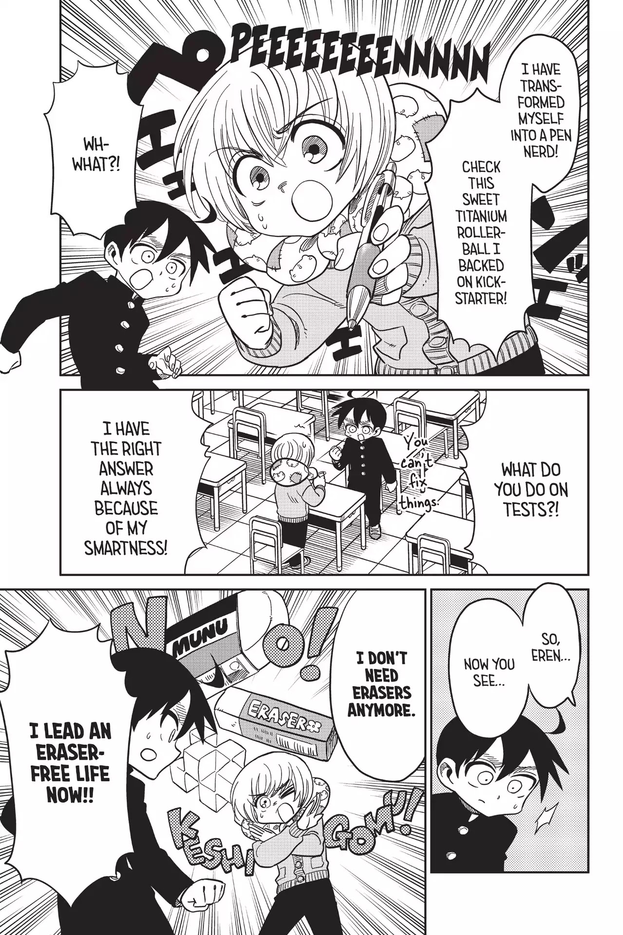 Attack on Titan: Junior High Chapter 64 page 11 - Chapter 64: Vol.5 64th Period: A Boy And His Erasers