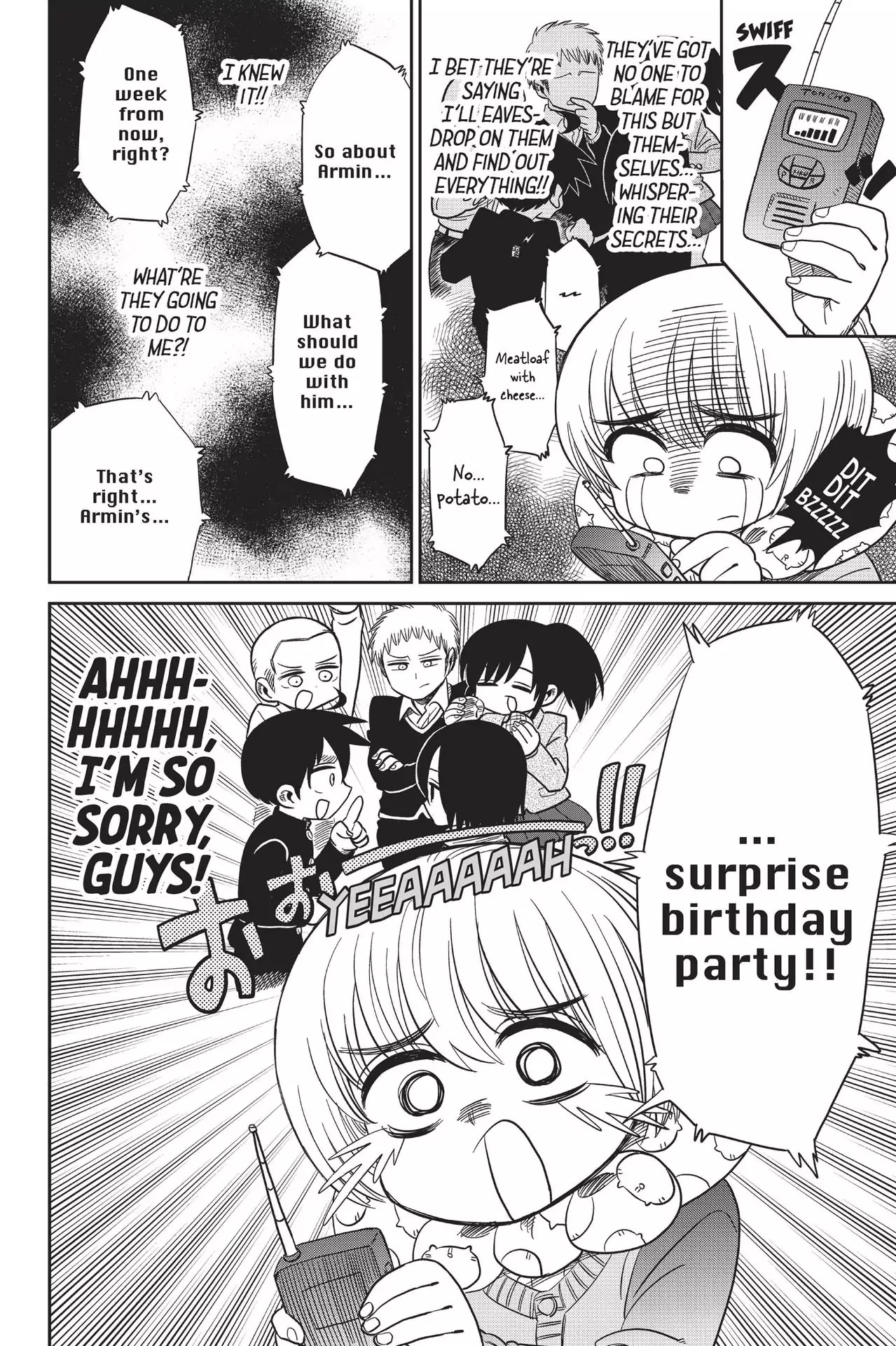 Attack on Titan: Junior High Chapter 64 page 2 - Chapter 64: Vol.5 64th Period: A Boy And His Erasers