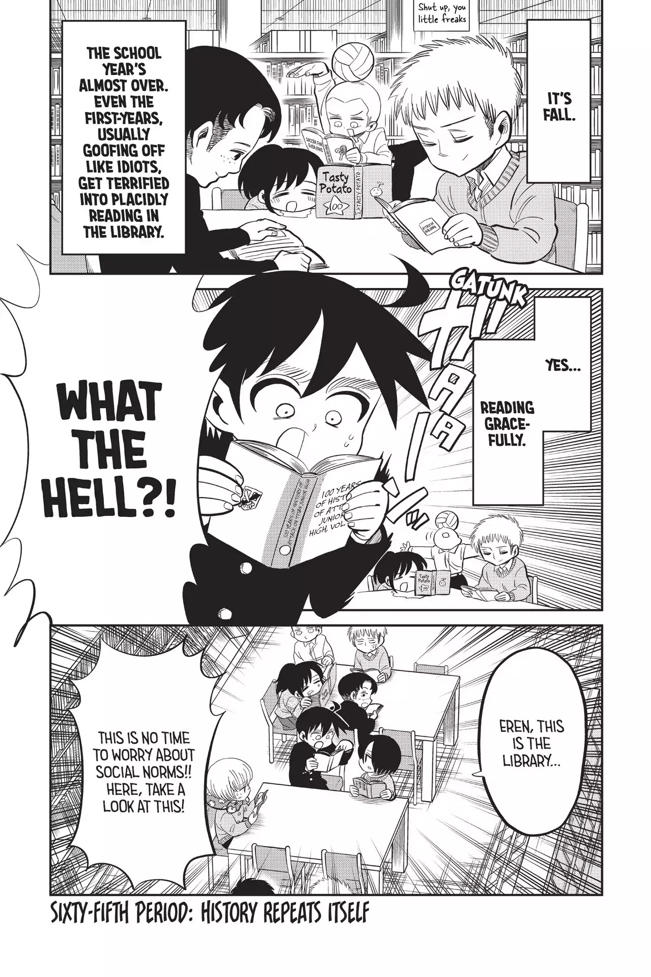 Attack on Titan: Junior High Chapter 65 page 1 - Chapter 65: Vol.5 65th Period: History Repeats Itself