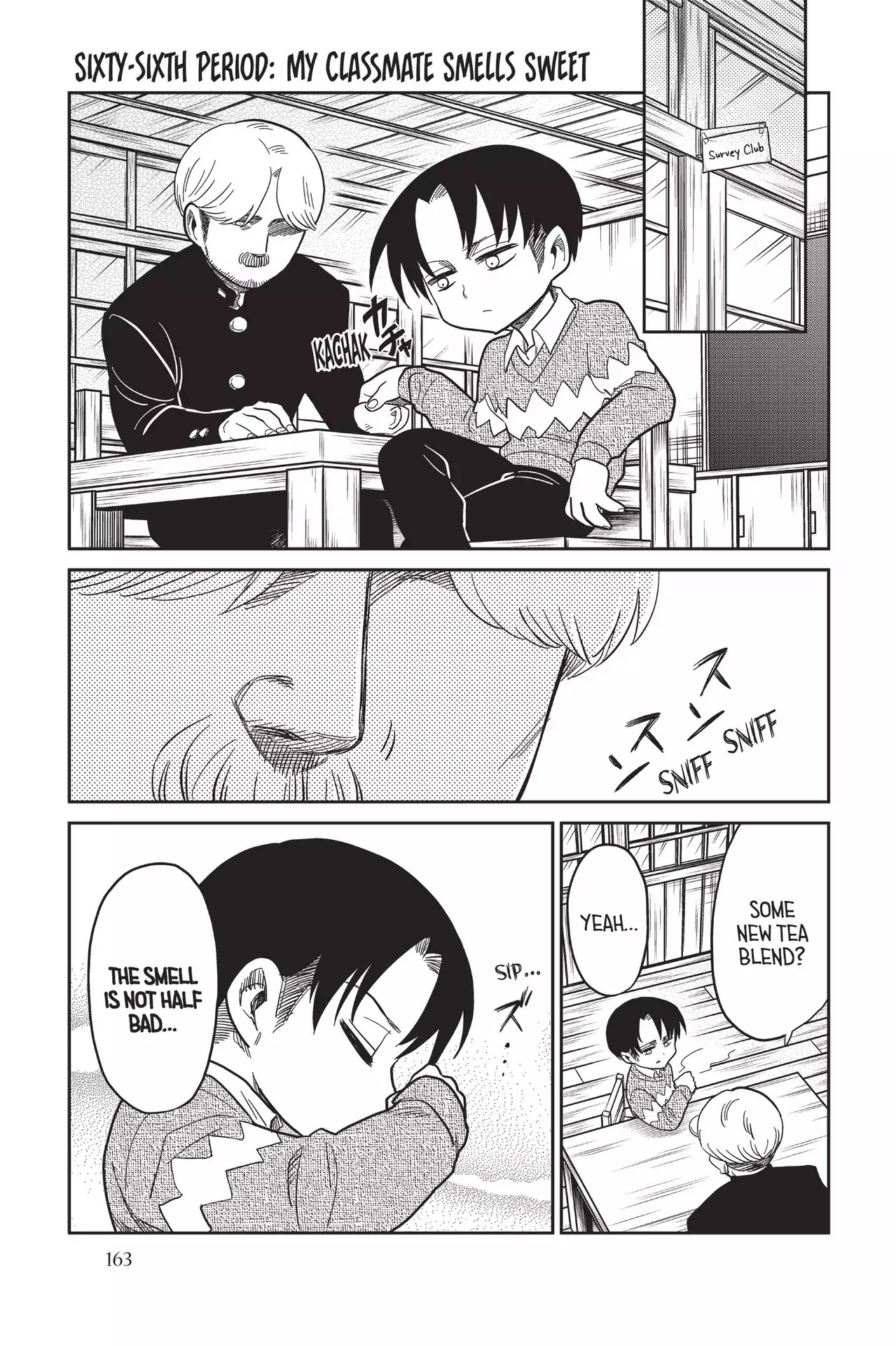 Attack on Titan: Junior High Chapter 66 page 3 - Chapter 66: Vol.5 66th Period: My Classmate Smells Sweet
