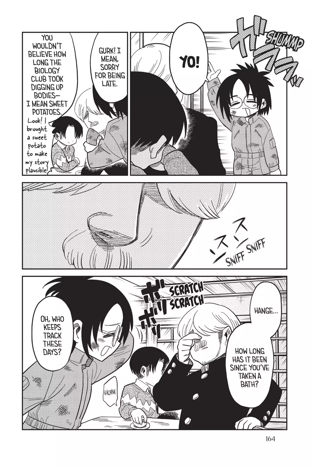 Attack on Titan: Junior High Chapter 66 page 4 - Chapter 66: Vol.5 66th Period: My Classmate Smells Sweet