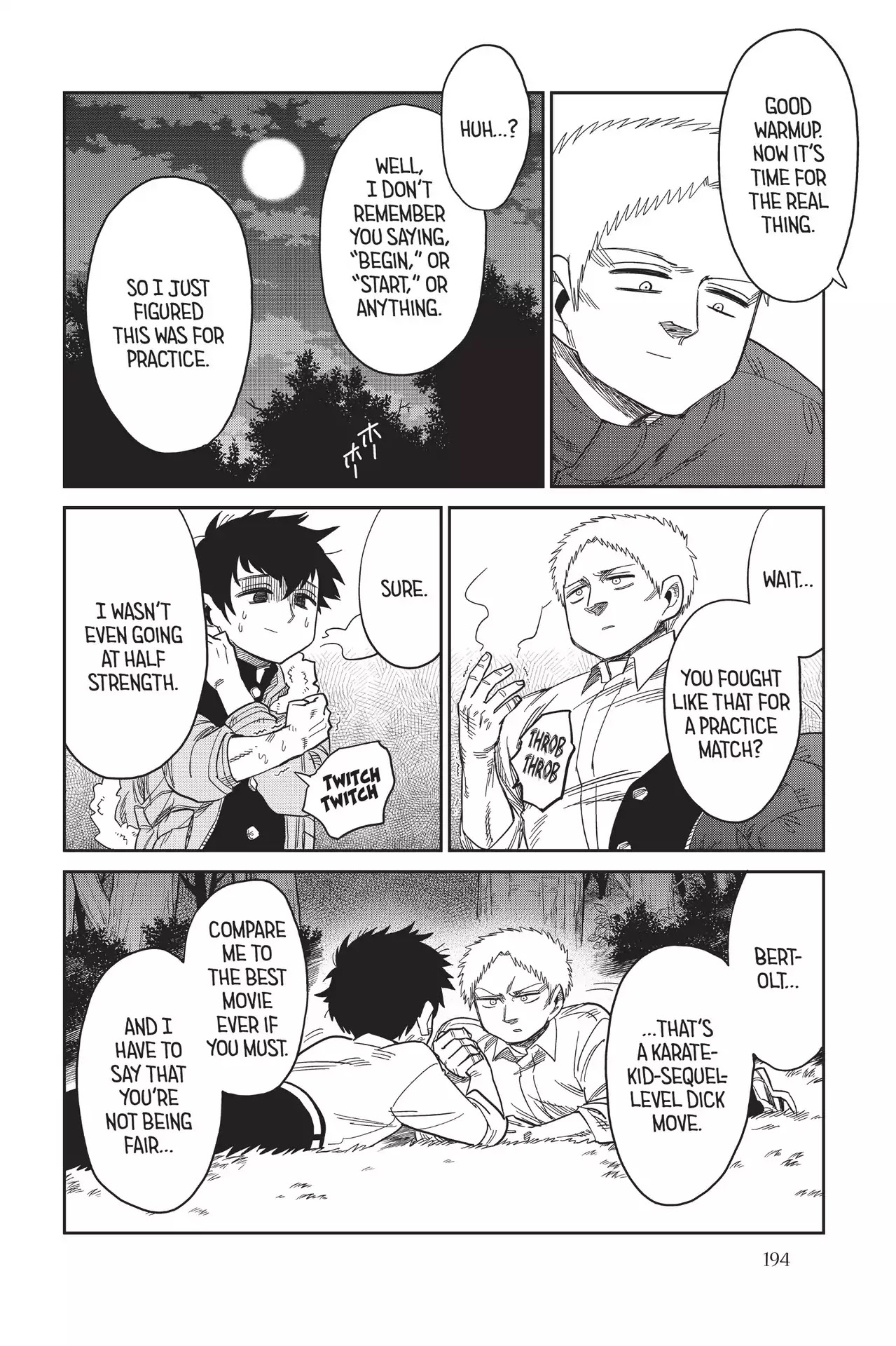 Attack on Titan: Junior High Chapter 68 page 14 - Chapter 68: Vol.5 68th Period: Friends Always Share